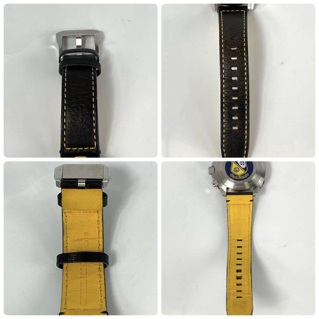 シチズン プロマスター ブルーエンジェルス 電波ソーラー ネイビー アナデジ