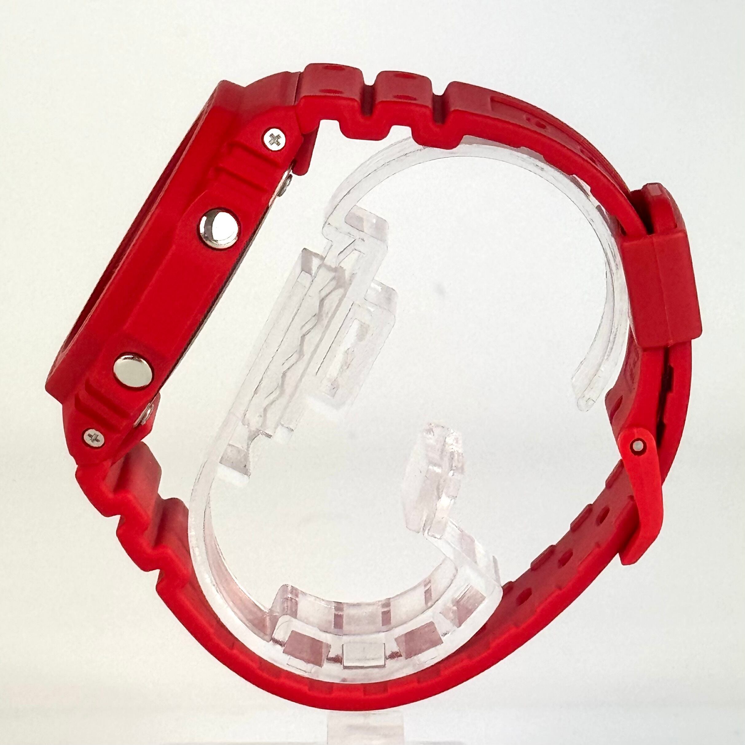 【美品】カシオ G-SHOCK ジーショック 2100シリーズ GA-2100-4AJF クォーツ アナデジ レッド 樹脂ベルト