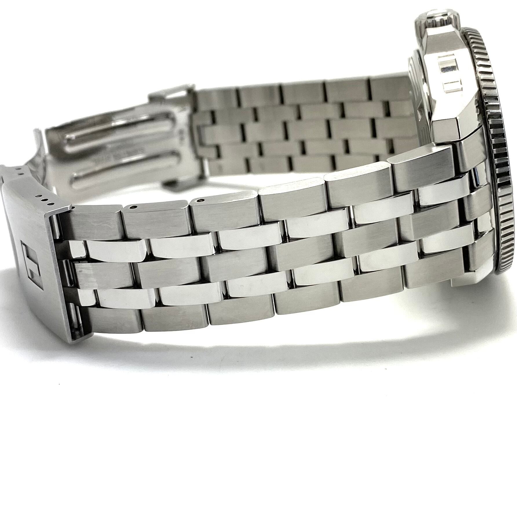 【美品・動作良好】ティソ TISSOT シースター1000 パワーマティック80 T120407A 自動巻 青 デイト表示 裏スケ 30気圧防水 中古 腕時計 メンズ