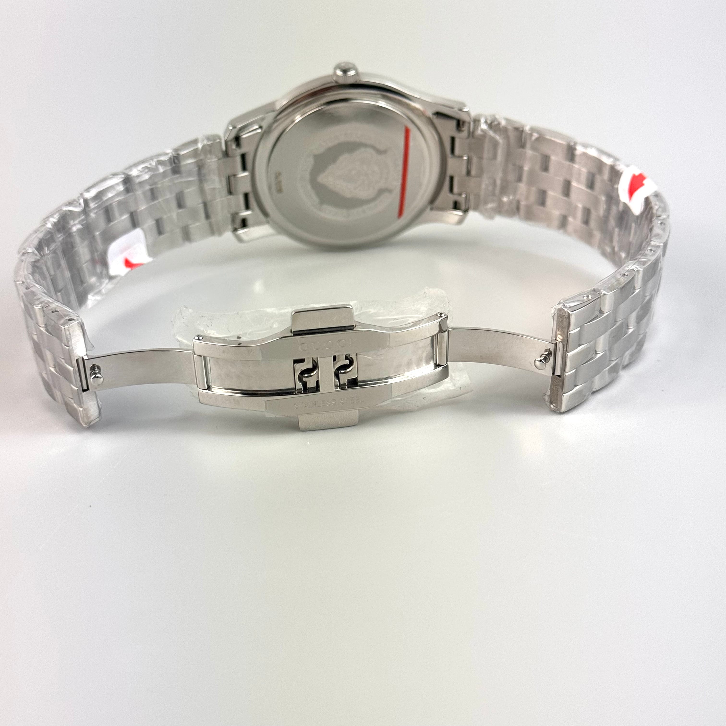 【未使用】グッチ GUCCI Gクラス 5500XL YA055211 クォーツ 黒 デイト表示