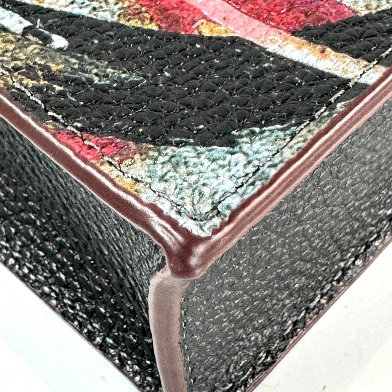 【ほぼ未使用】コーチ Coach CM213 ミニトートバッグ ミント&サーフ マルチカラー