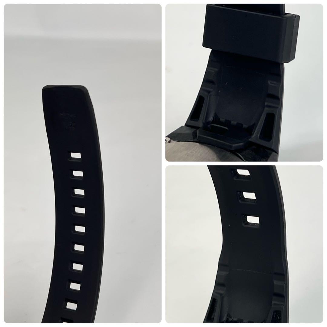 【美品】カシオ Gショック G-STEEL タフソーラー 黒 カーボン ラバー