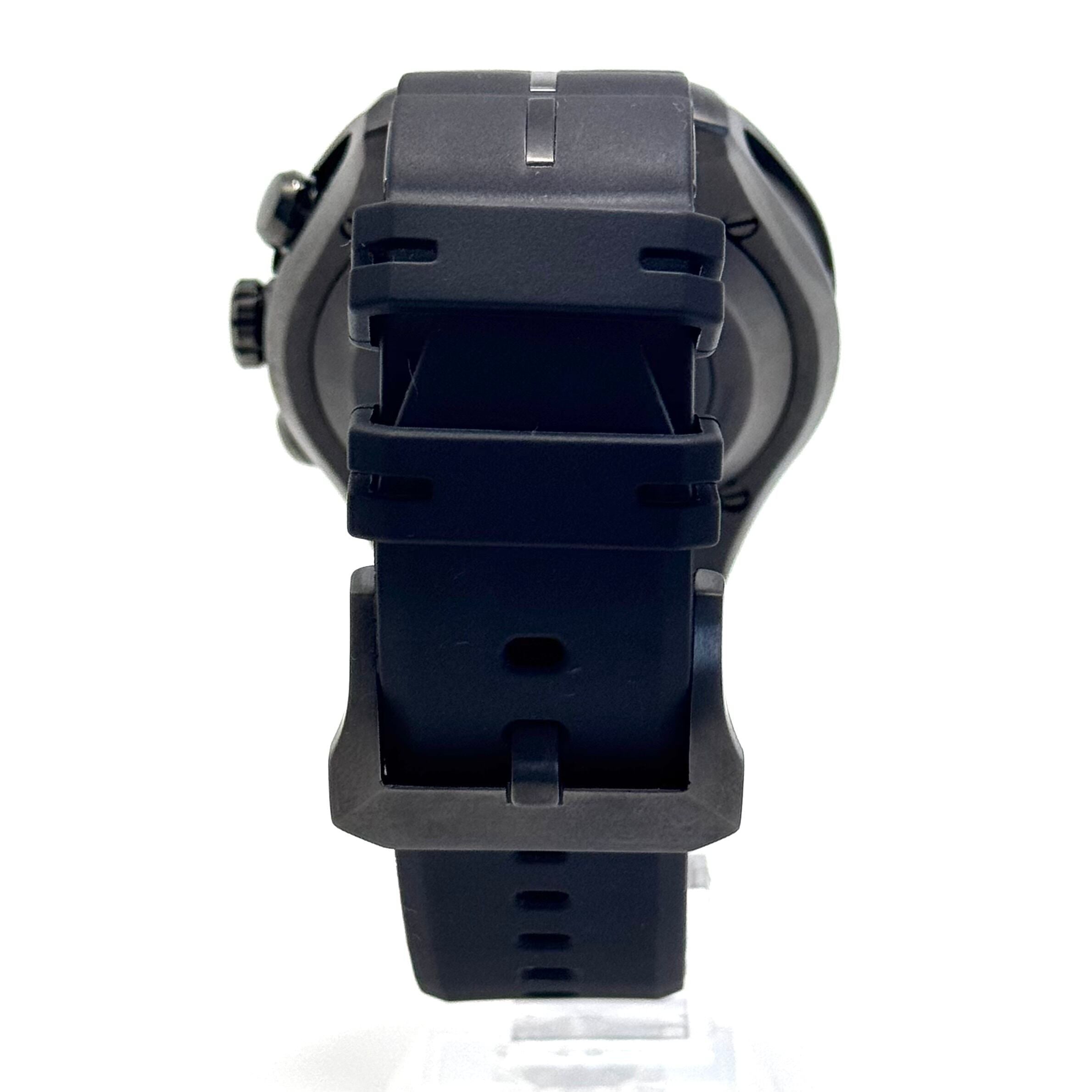 【美品】シチズン CITIZEN サテライトウェーブ Satellite Wave CC1076-02E H909-S085012 電波ソーラー チタニウム 黒 デイト表示 ラバーベルト