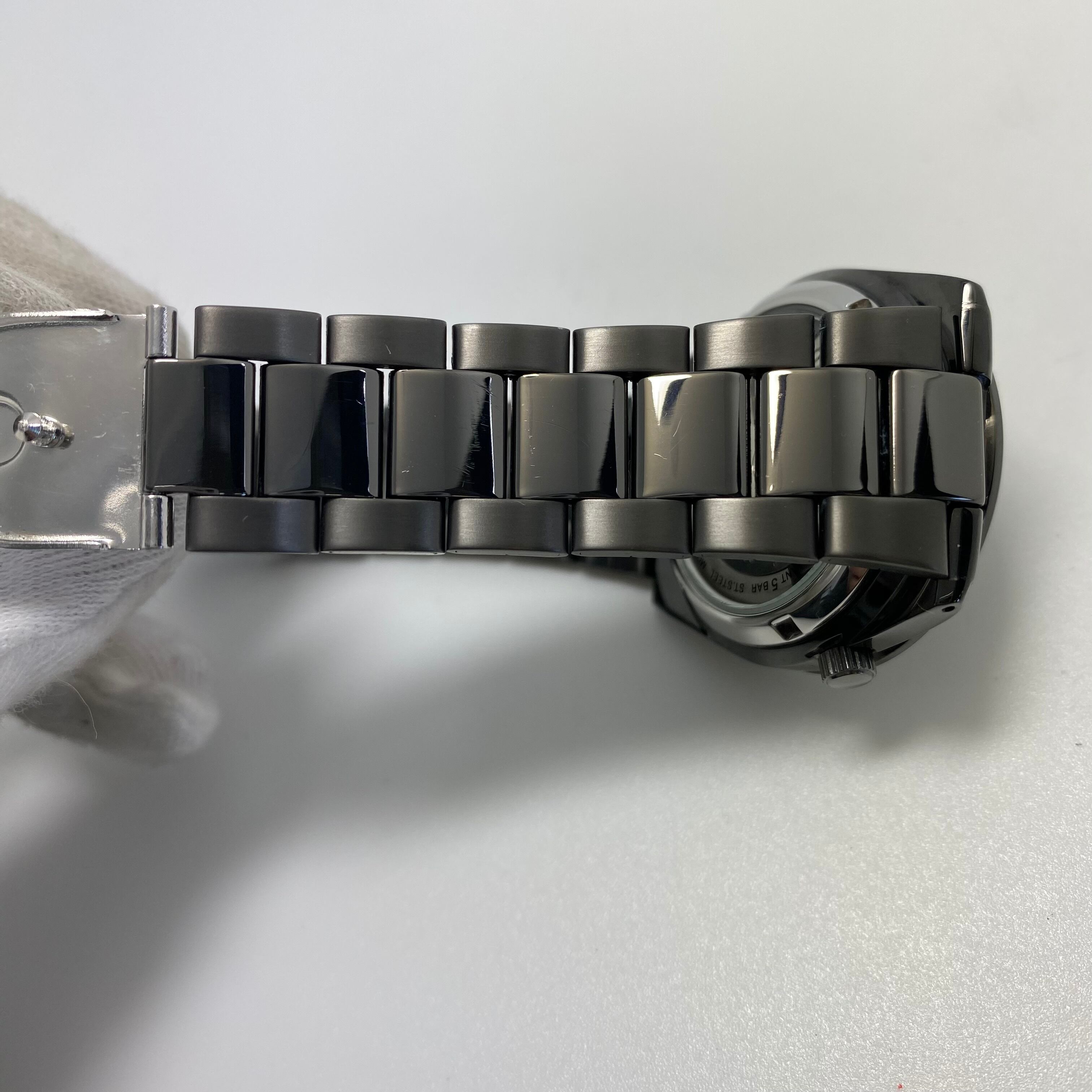 セイコー セイコーファイブ セイコー5 SNKE03K1 7S26-02T0 自動巻 黒 裏スケ デイデイト(スペイン語・英語) 海外モデル