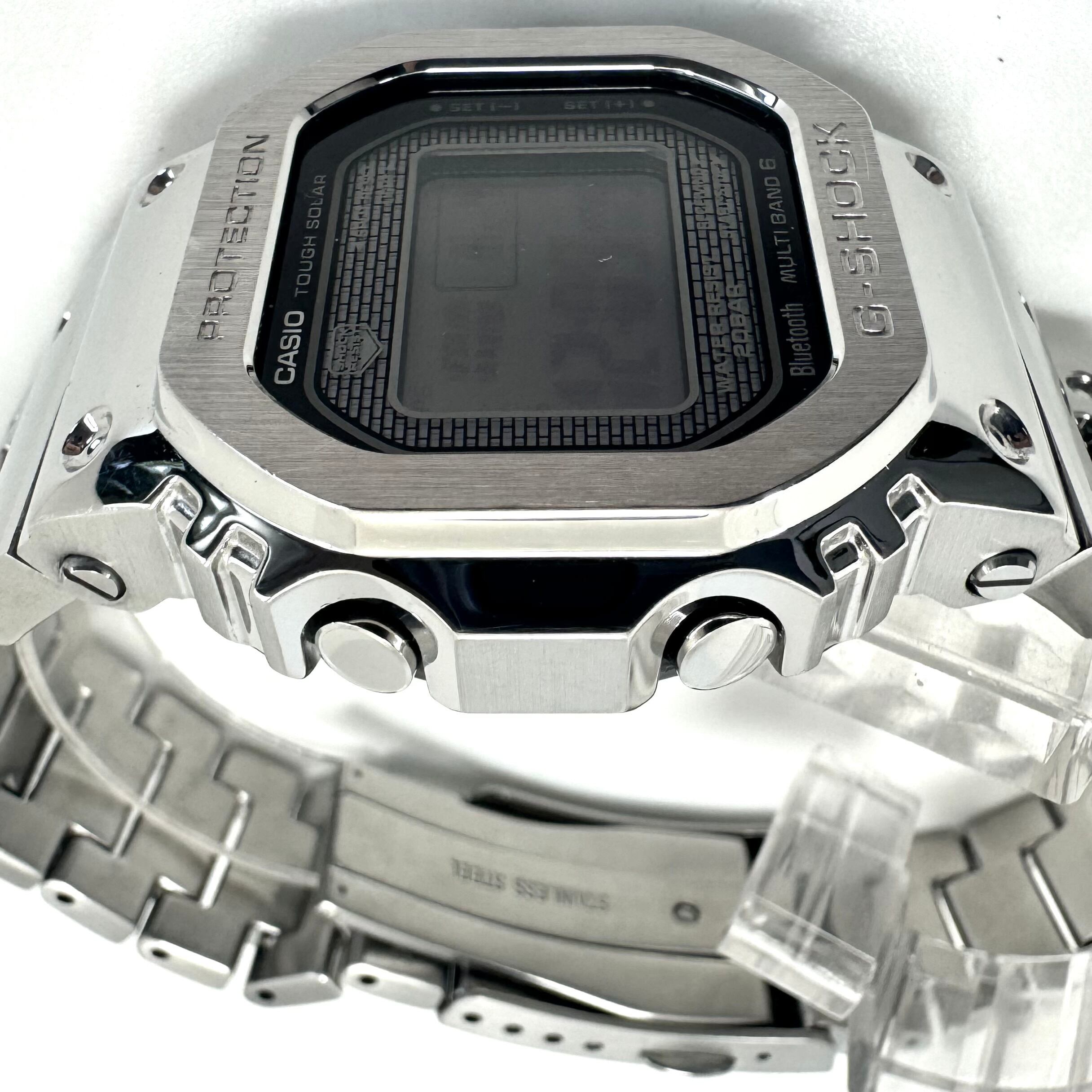 腕時計 メンズ カシオ G-SHOCK ジーショック GMW-B5000D-1JF 5000シリーズ フルメタル モバイルリンク スクエア デジタル 電波ソーラー 20気圧防水