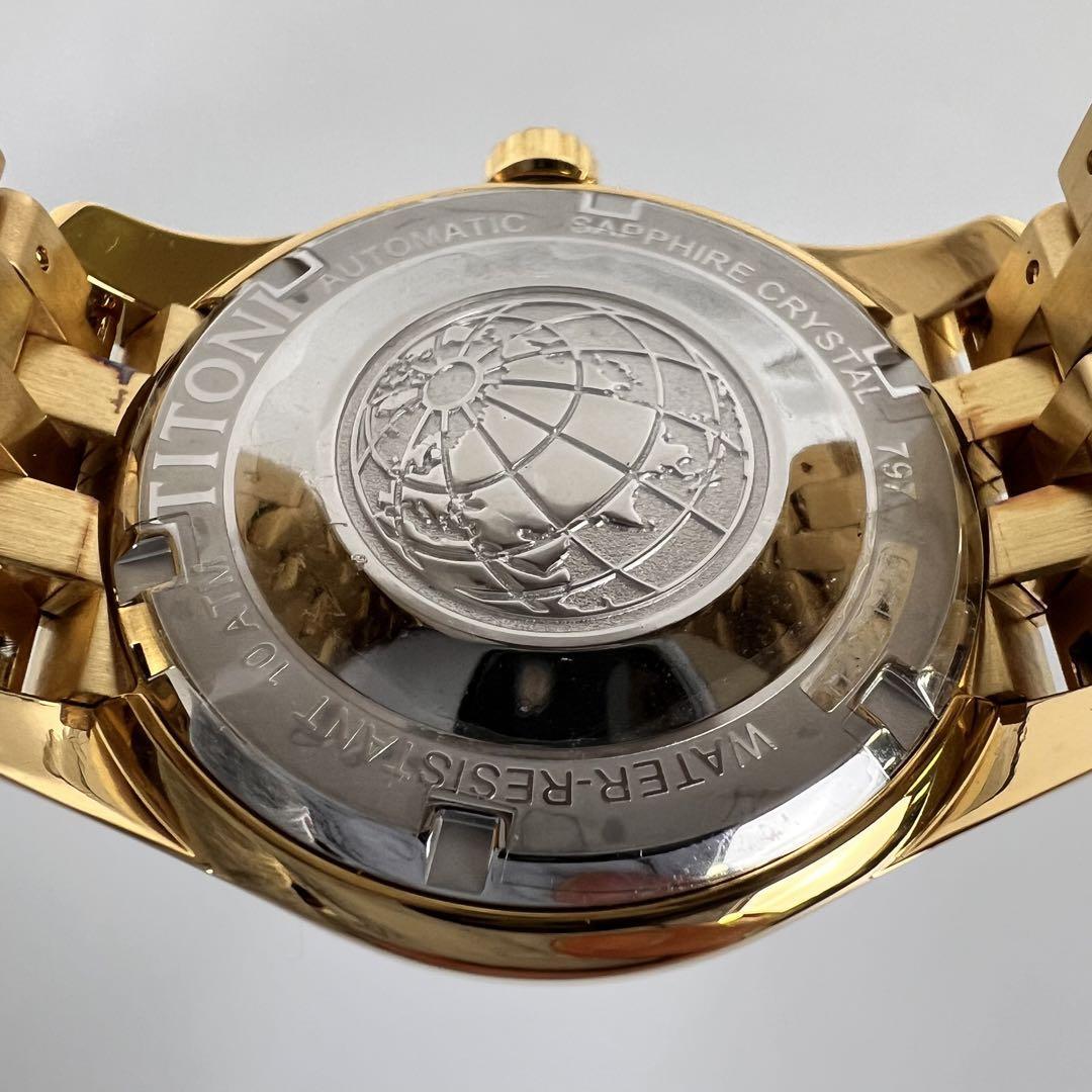 【未使用】チトーニ コスモキング 797 自動巻 デイデイト ゴールド GP