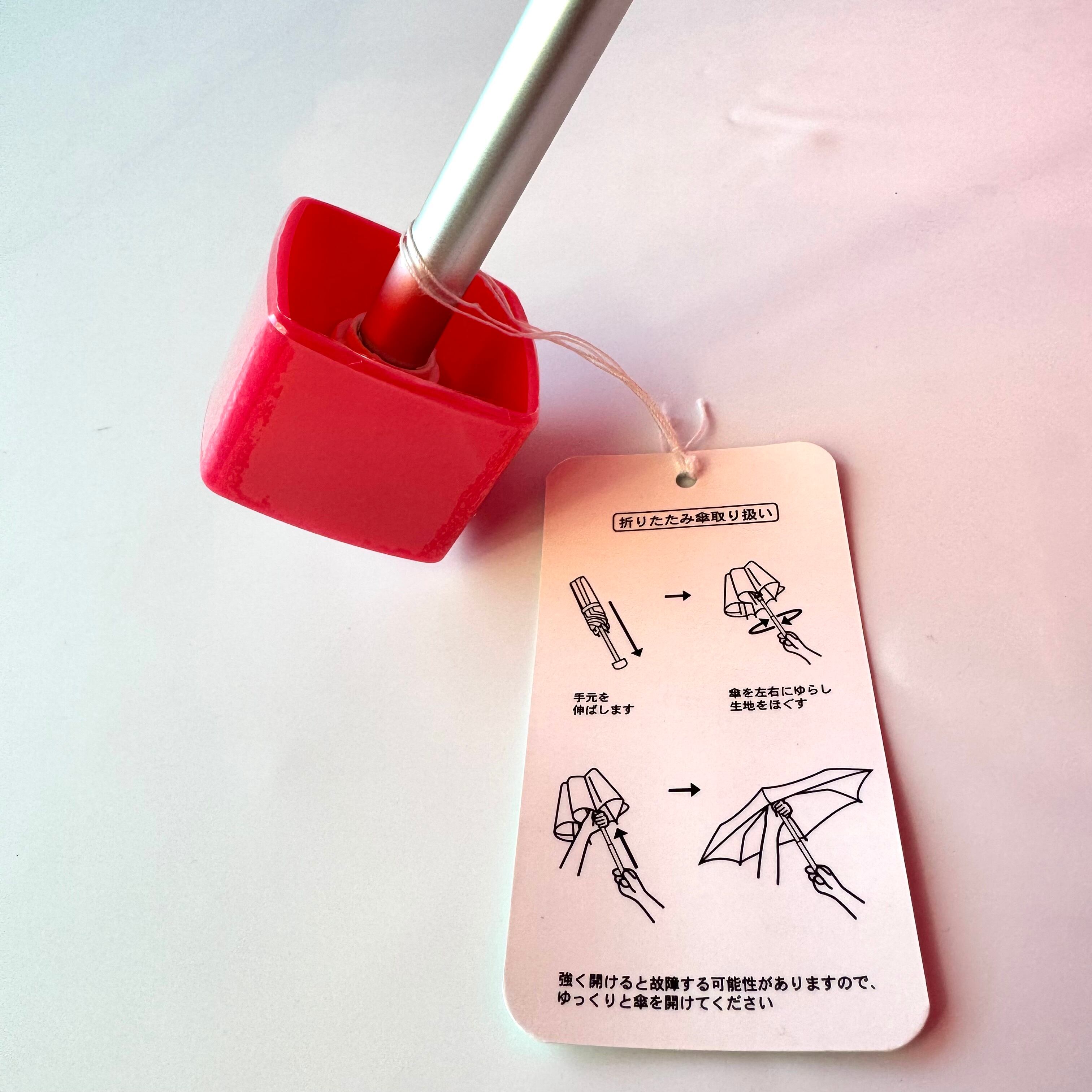 【美品】コーチ 折り畳み傘 ノベルティ 日傘 ピンク POPPY