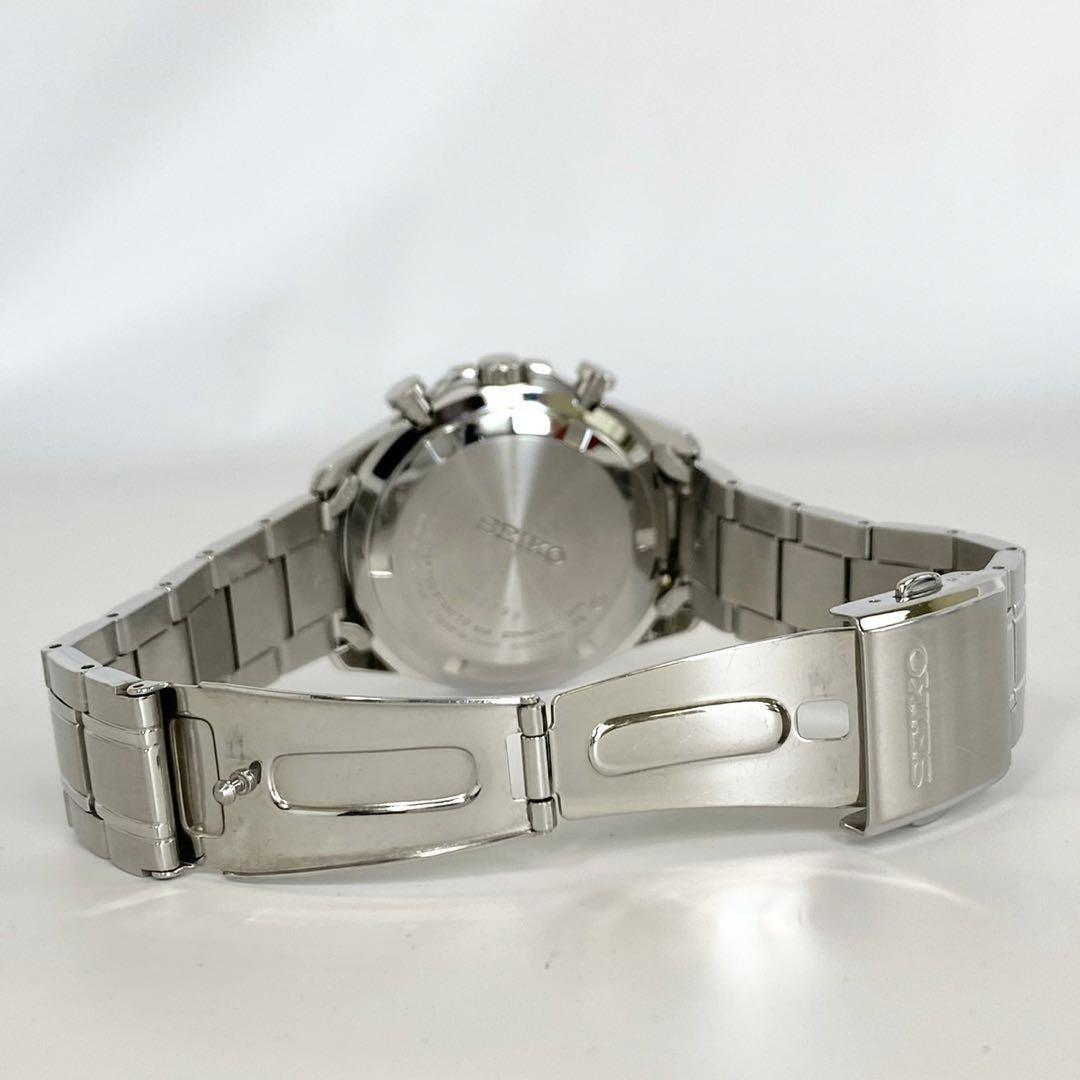 セイコー スピリット SBTR013 クォーツ クロノグラフ デイト表示 黒