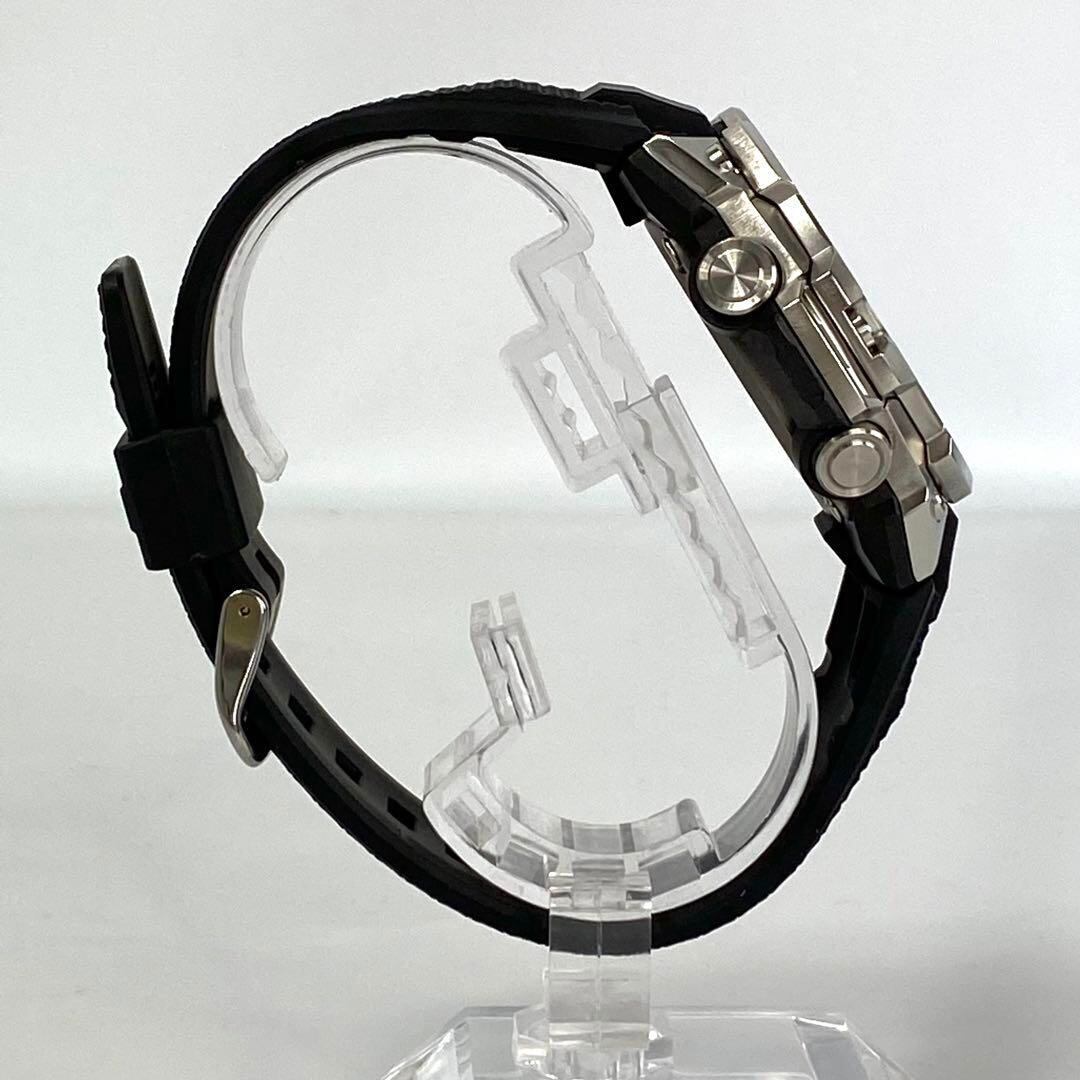 【美品】カシオ Gショック G-STEEL タフソーラー 黒 カーボン ラバー