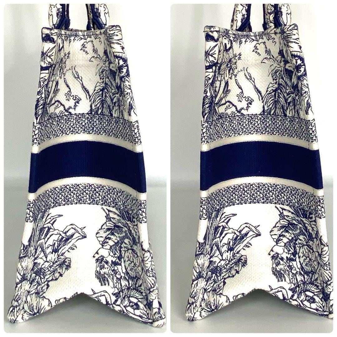 【美品】クリスチャンディオール ブックトート MM エンブロイダリー キャンバス