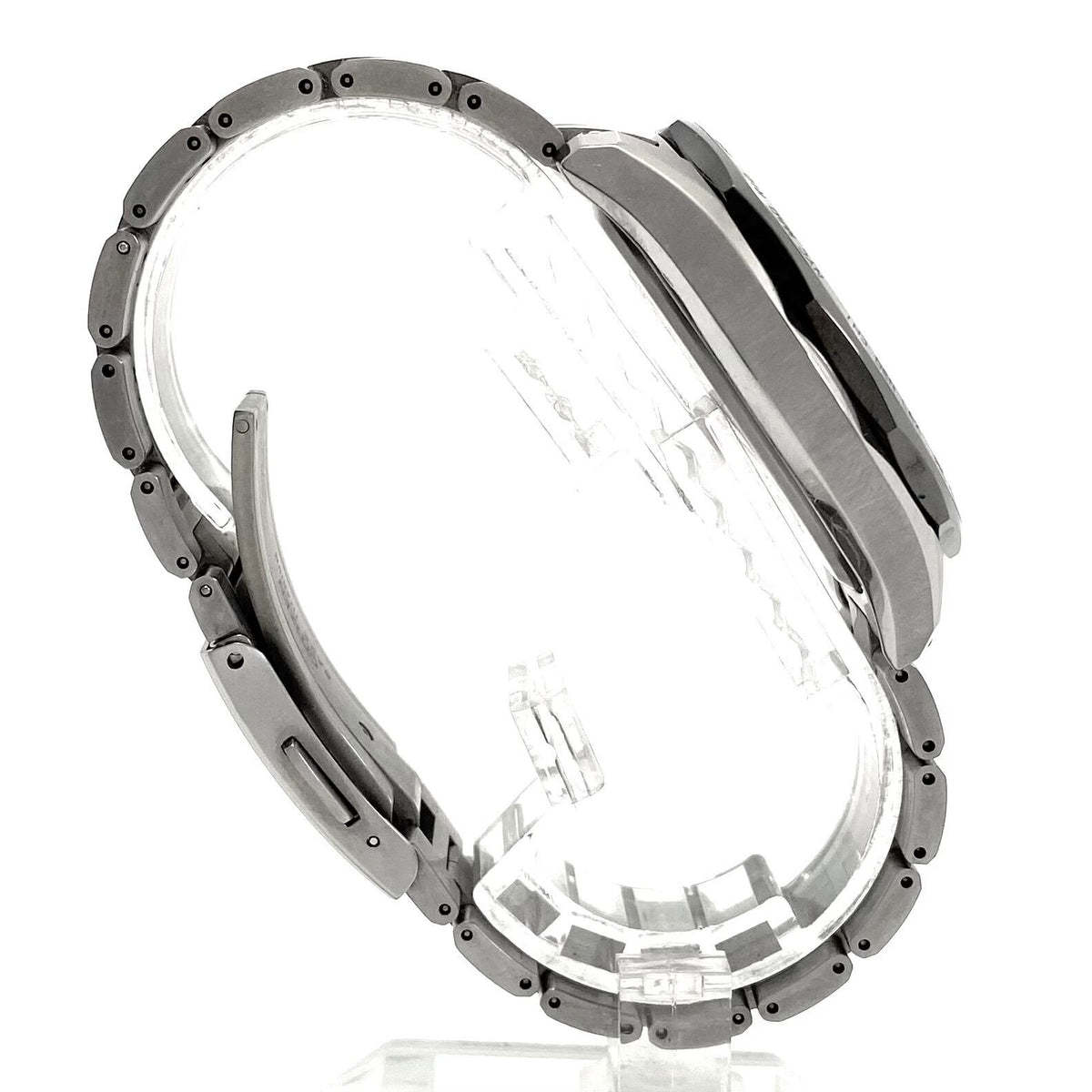 【美品】腕時計 メンズ シチズン アテッサ AT9096-57E H820-T023070 電波ソーラー エコドライブ デイト表示 黒 チタニウム 10気圧防水