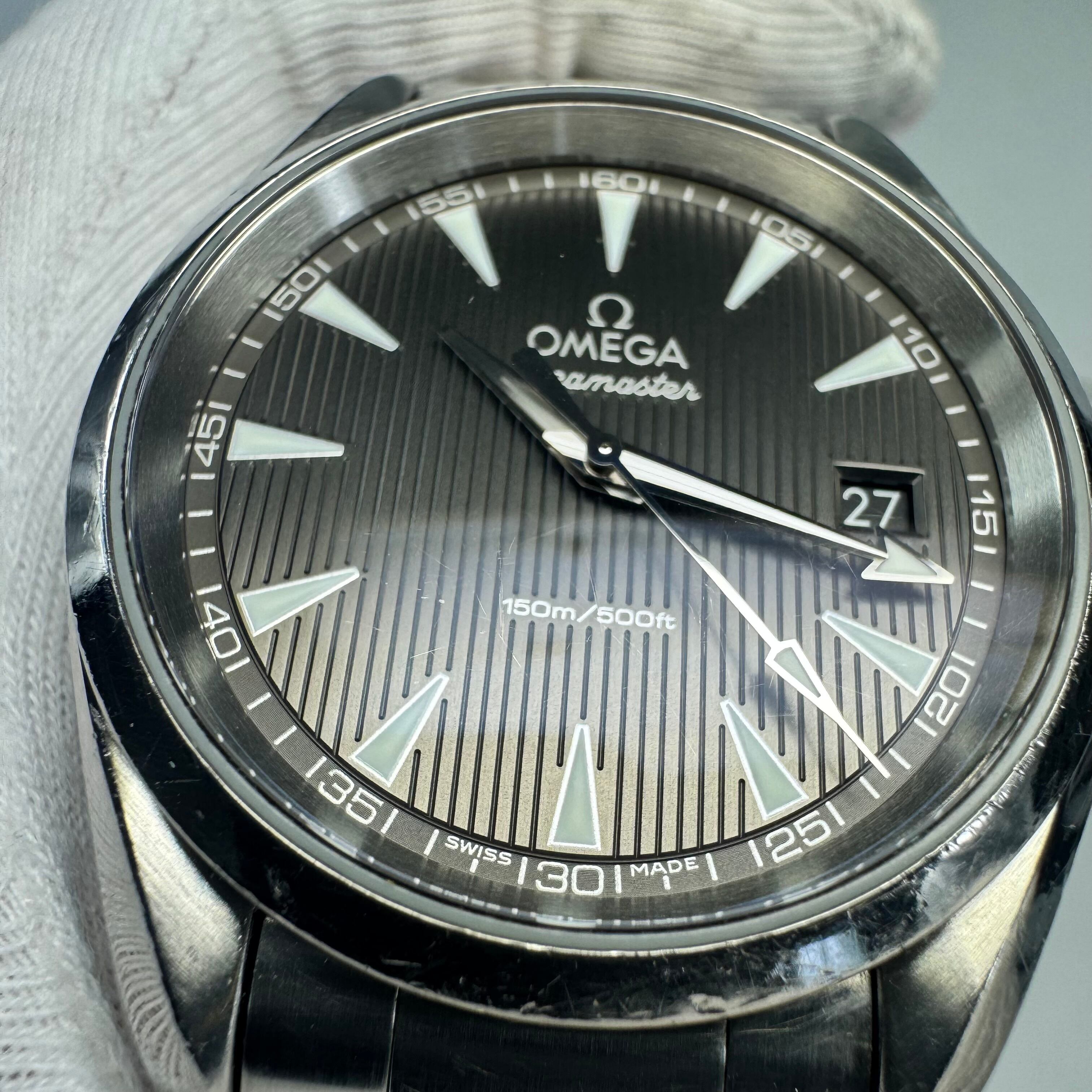 腕時計 メンズ オメガ OMEGA シーマスター アクアテラ 231.10.39.60.06.001 グレー デイト表示 クォーツ 150m防水