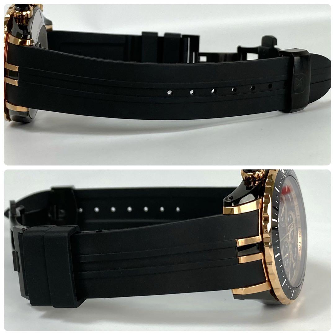 【美品】エドックス グランドオーシャン クォーツ クロノグラフ 黒 デイト表示