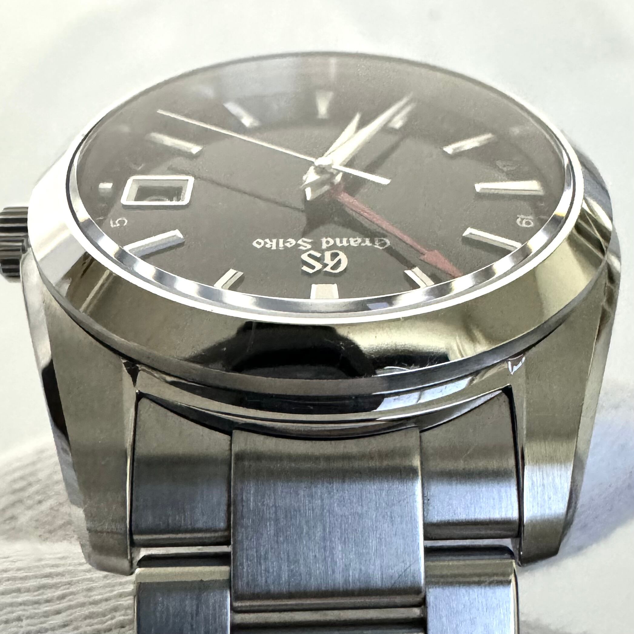 【美品】グランドセイコー ヘリテージコレクション GMT SBGN013 9F86-0AF0 クォーツ デイト表示 黒