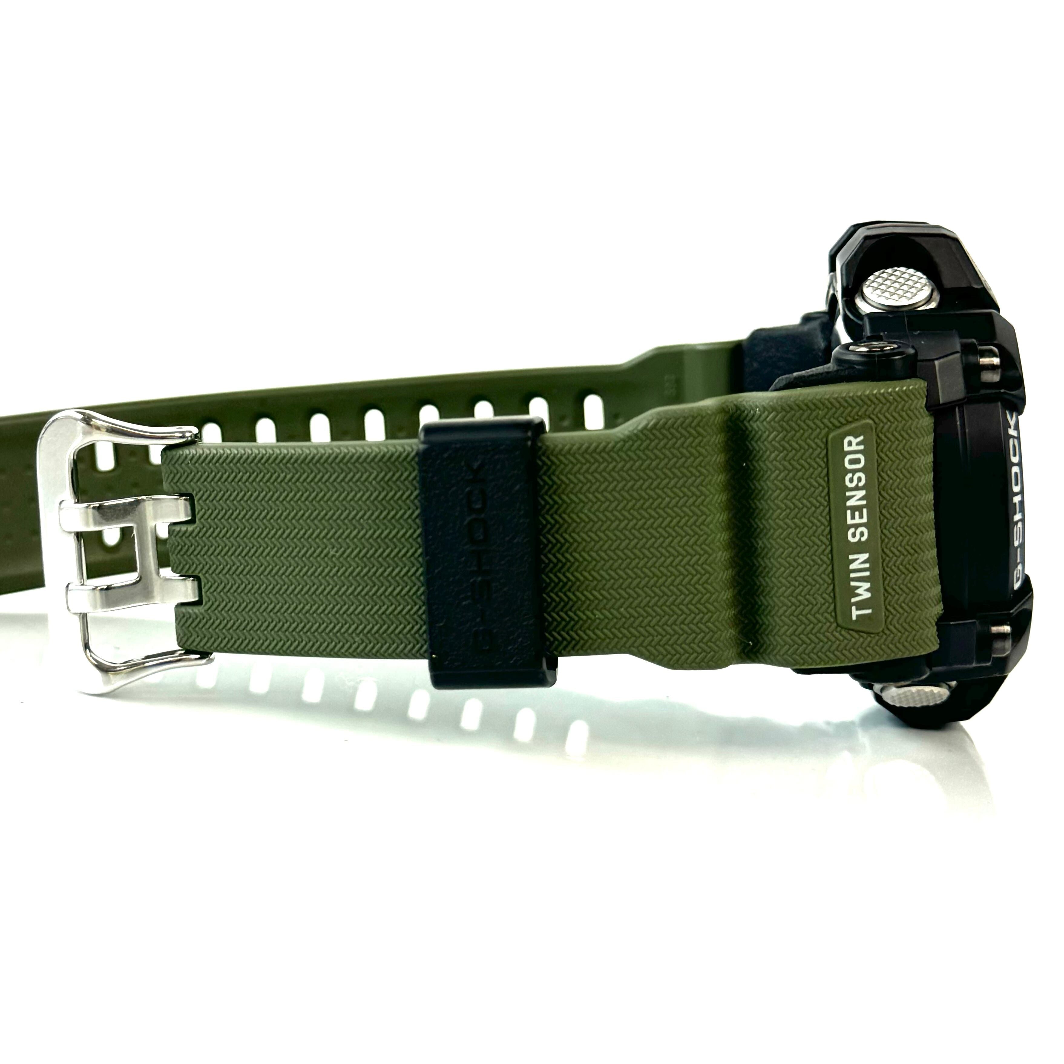 【美品】カシオ G-SHOCK ジーショック MASTER OF G?LAND マッドマスター GG-1000-1A3JF クォーツ アナデジ 黒 樹脂ベルト