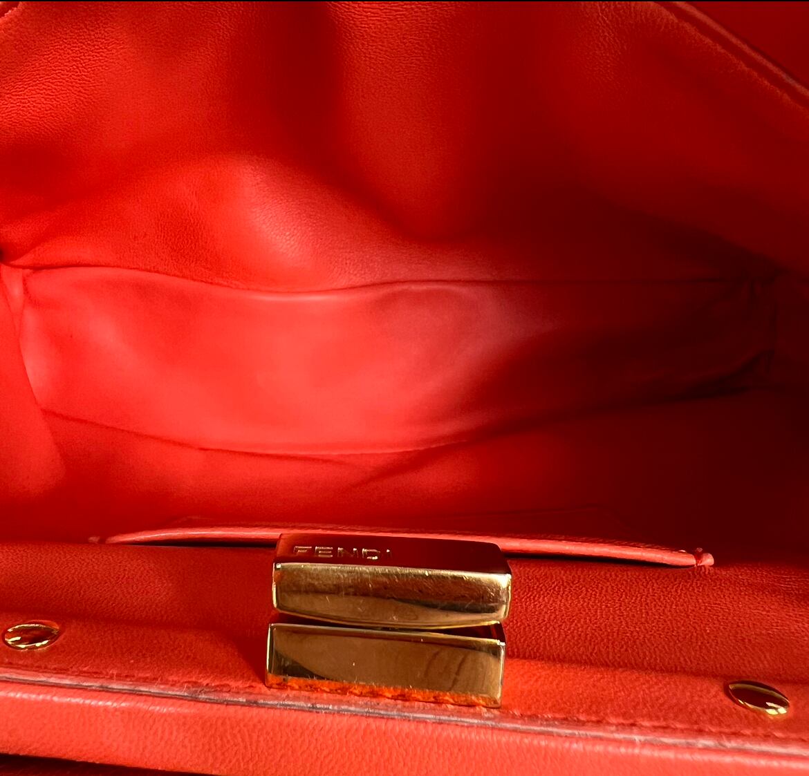 フェンディ ピーカブー ミニ スモール オレンジ バンドバッグ