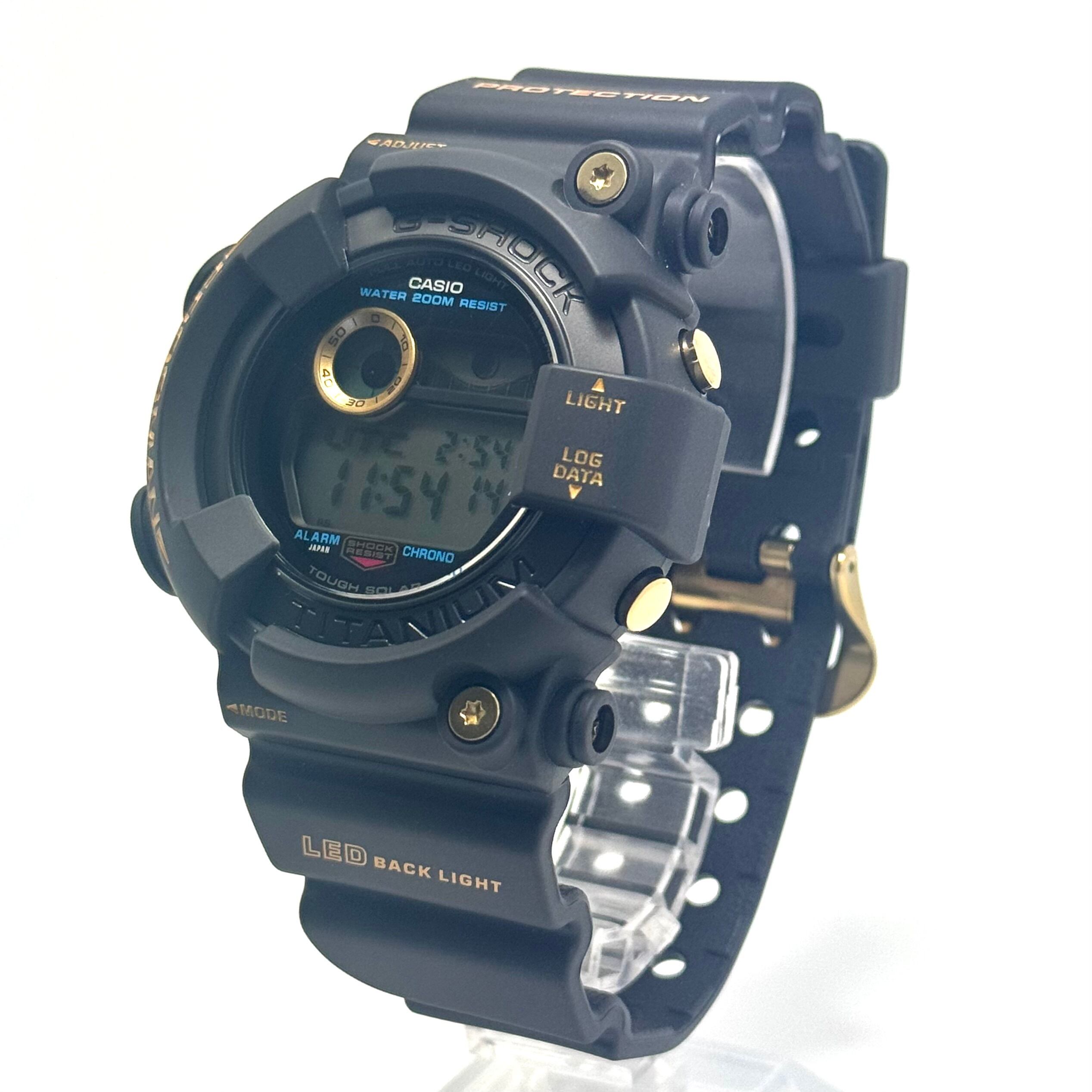 【希少・美品】カシオ CASIO ジーショック G-SHOCK フロッグマン GW-8230B-9AJR 30周年記念モデル デジタル ソーラー チタニウム 樹脂ベルト