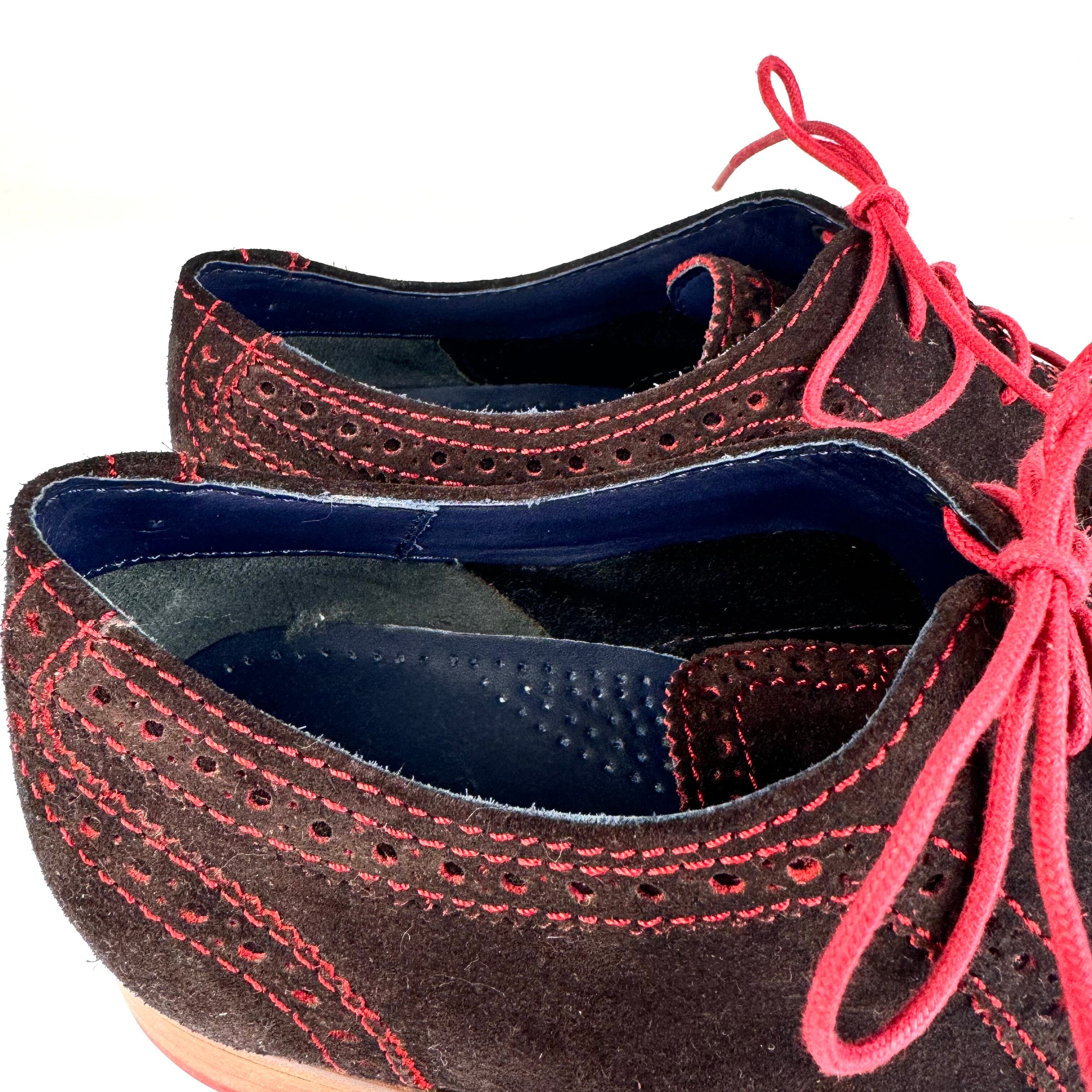 【ほぼ未使用】コールハーン ナイキエアー ウィングチップ スエード ブラウン