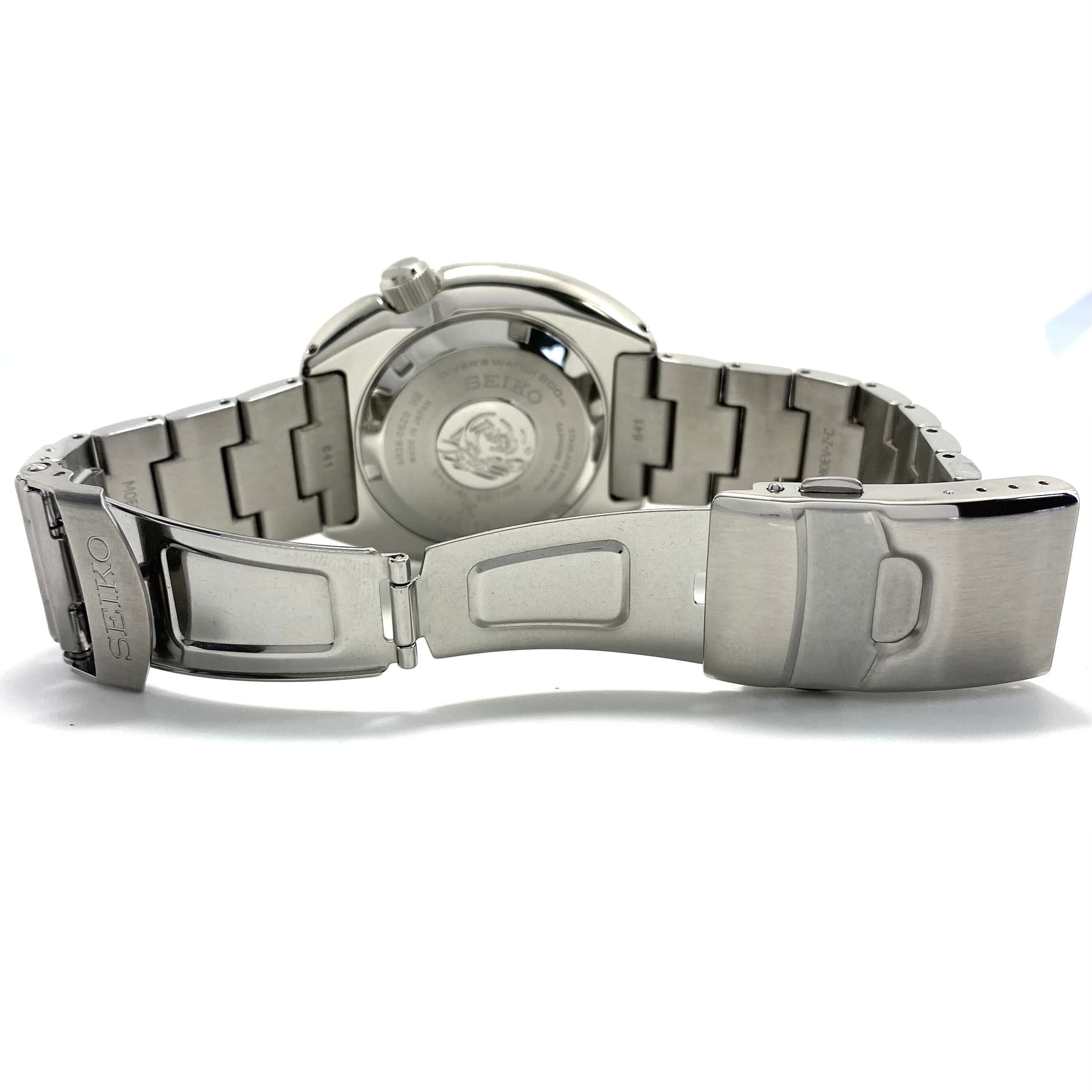 【美品】セイコー プロスペックス ダイバースキューバ PADIコラボモデル SBDY125 4R36-06Z0 自動巻 青 デイデイト表示(日本語・英語)