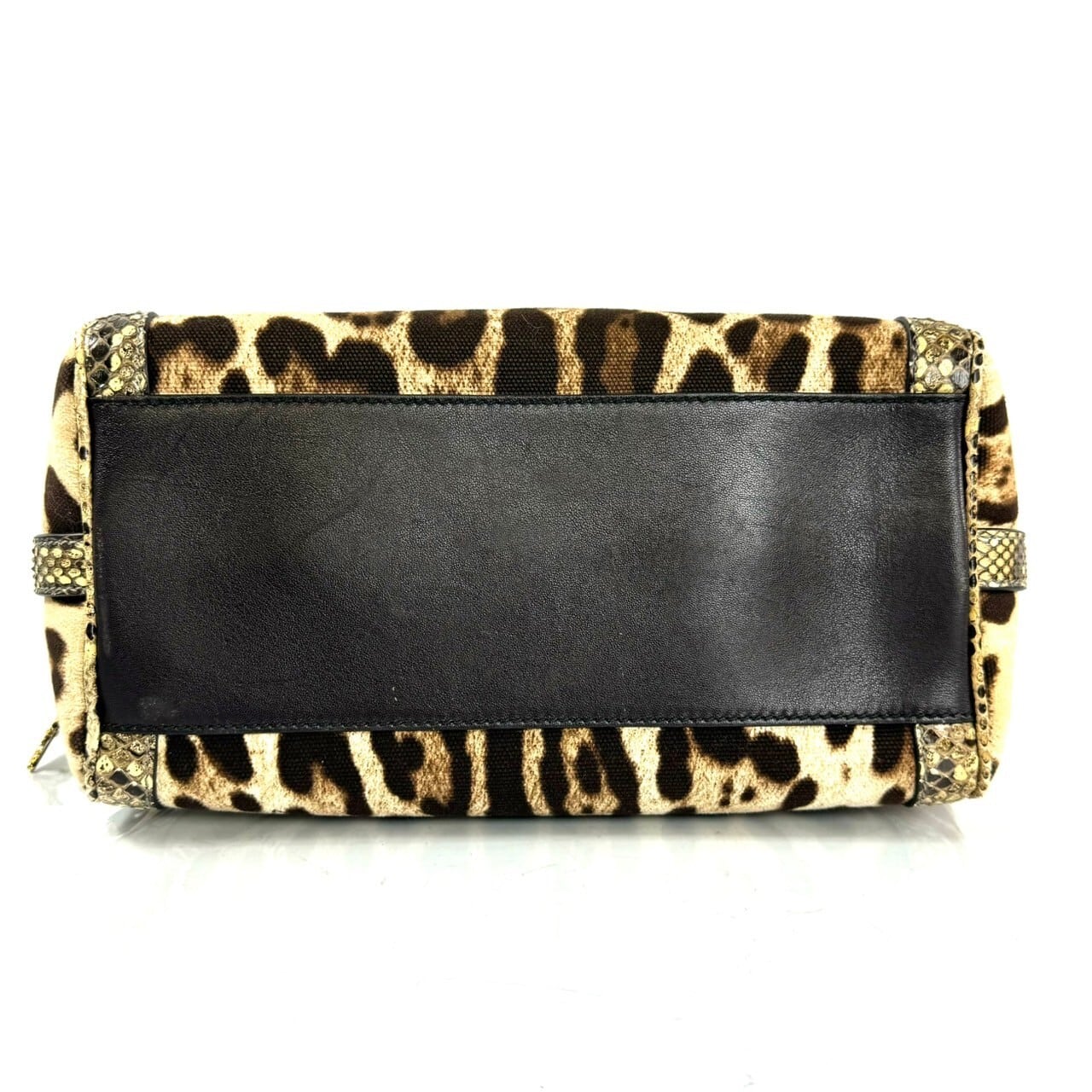 【希少】ドルチェアンドガッバーナ Dolce&Gabbana D&G バンドバッグ 2way レオパード パイソン キャンバス