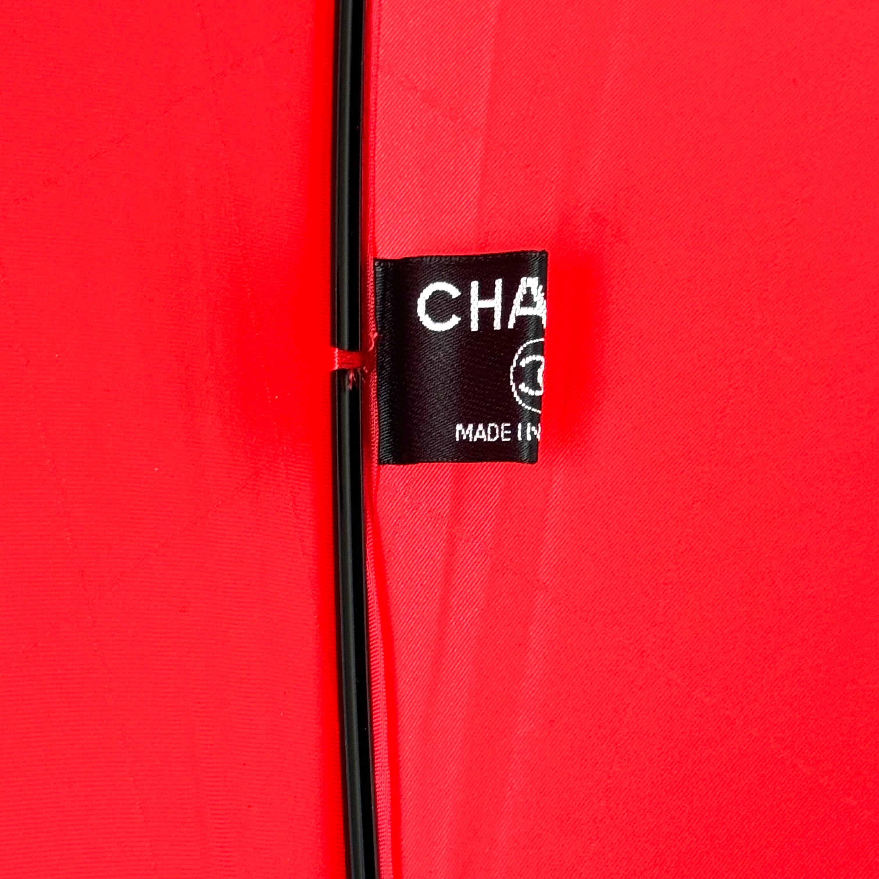 【希少】シャネル マトラッセ ココマーク 傘 レッド