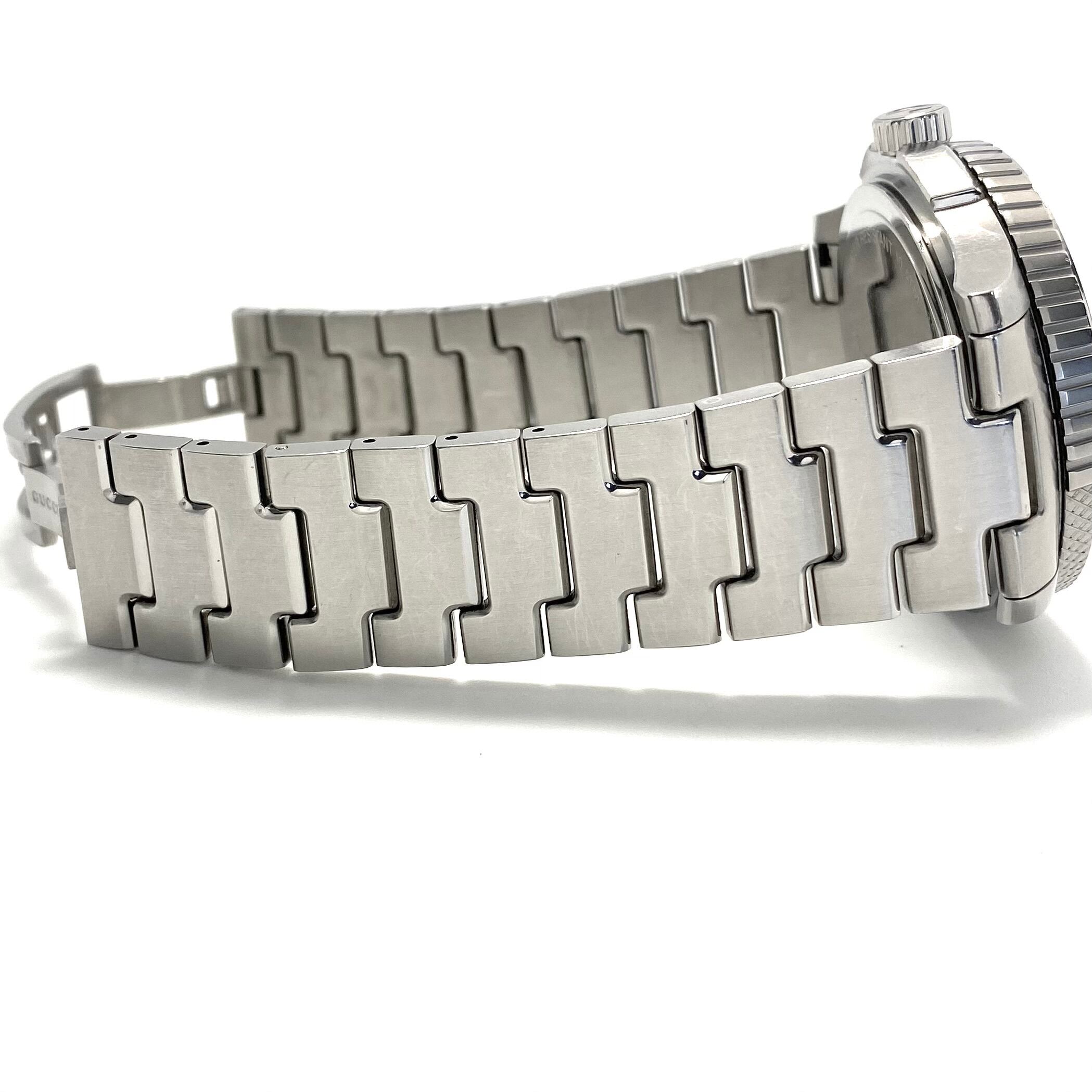 中古 腕時計 メンズ グッチ GUCCI Gタイムレス スポーツ YA126253 126.2 クォーツ ネイビー シェリーライン デイト表示 10気圧防水