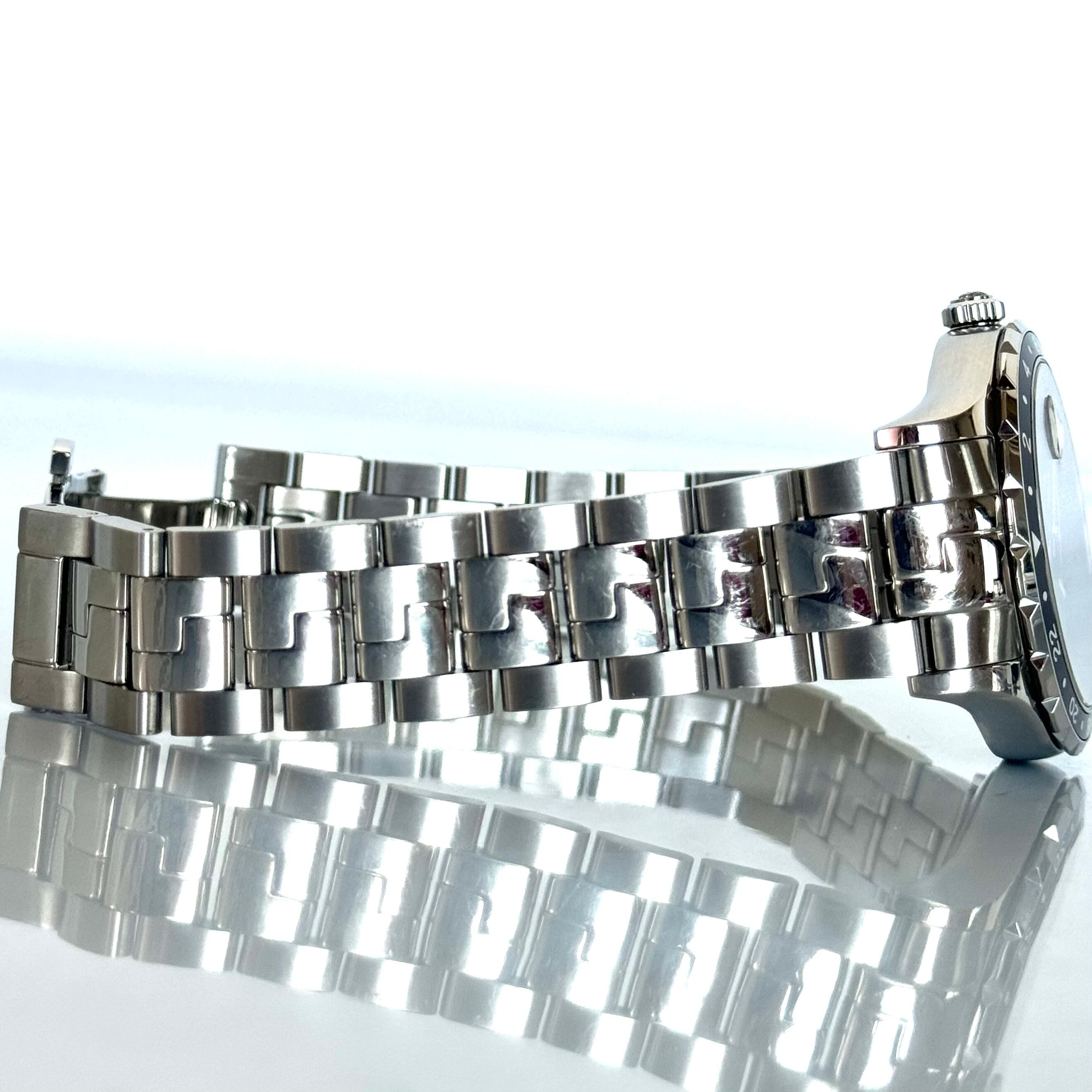 【希少】ヴェルサーチ ヘレニウム GMT V11 クォーツ 黒 デイト表示