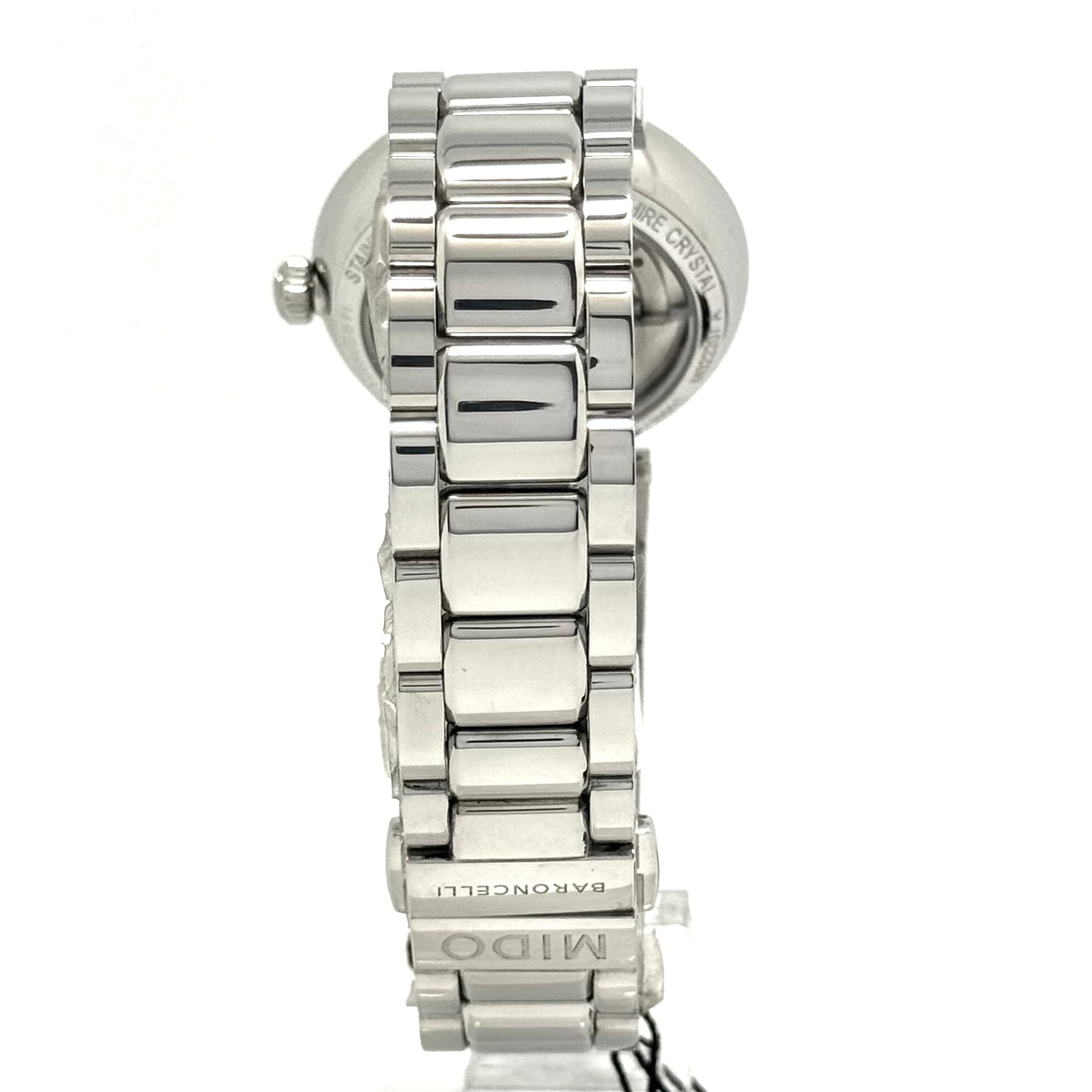 【未使用】ミドー MIDO バロンチェッリ ドンナ M022.207.11.116.10 自動巻 デイト表示 裏スケ シェル レディース メンズ ユニセックス