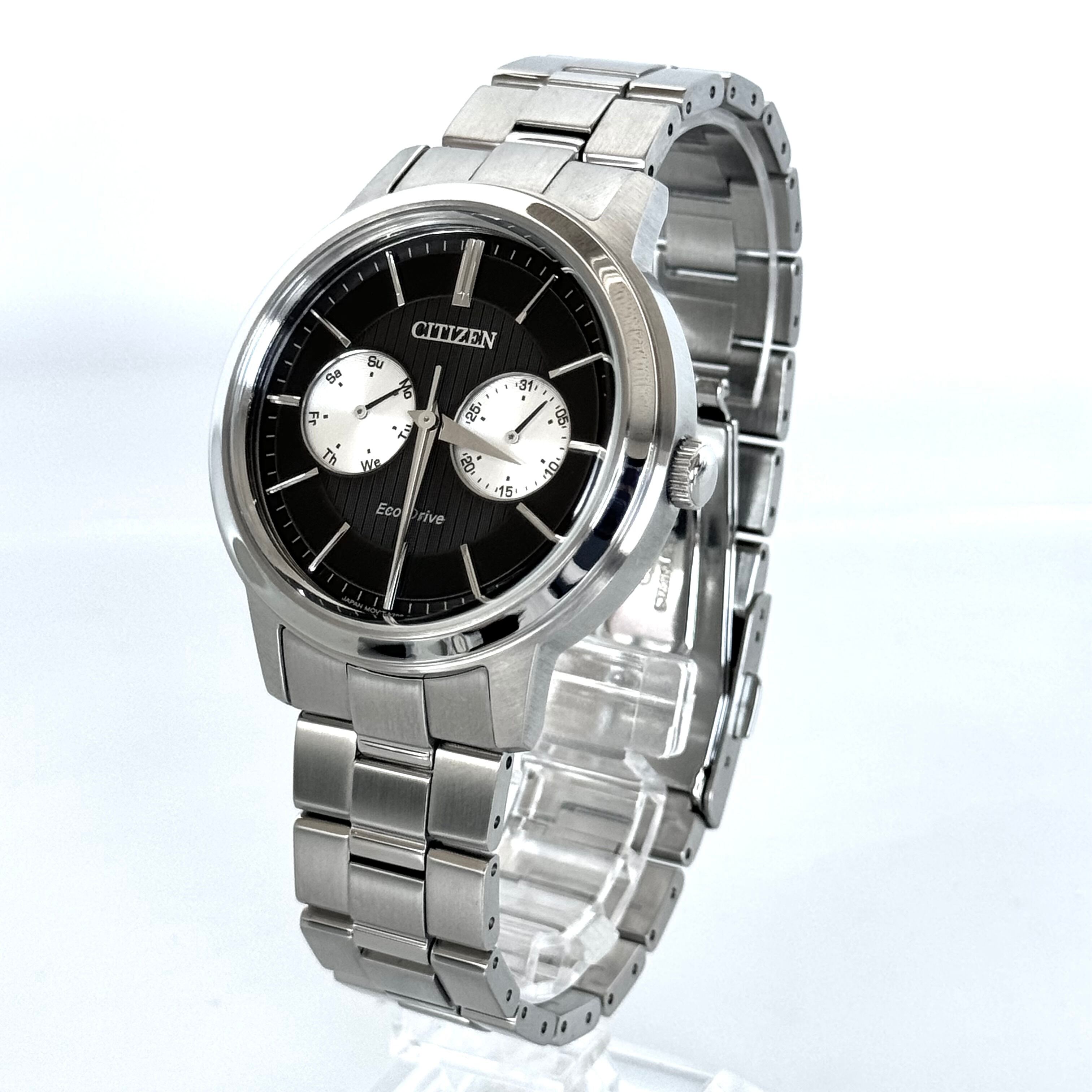 【美品】シチズン シチズンコレクション BU4030?91E ソーラー マルチカレンダー 黒