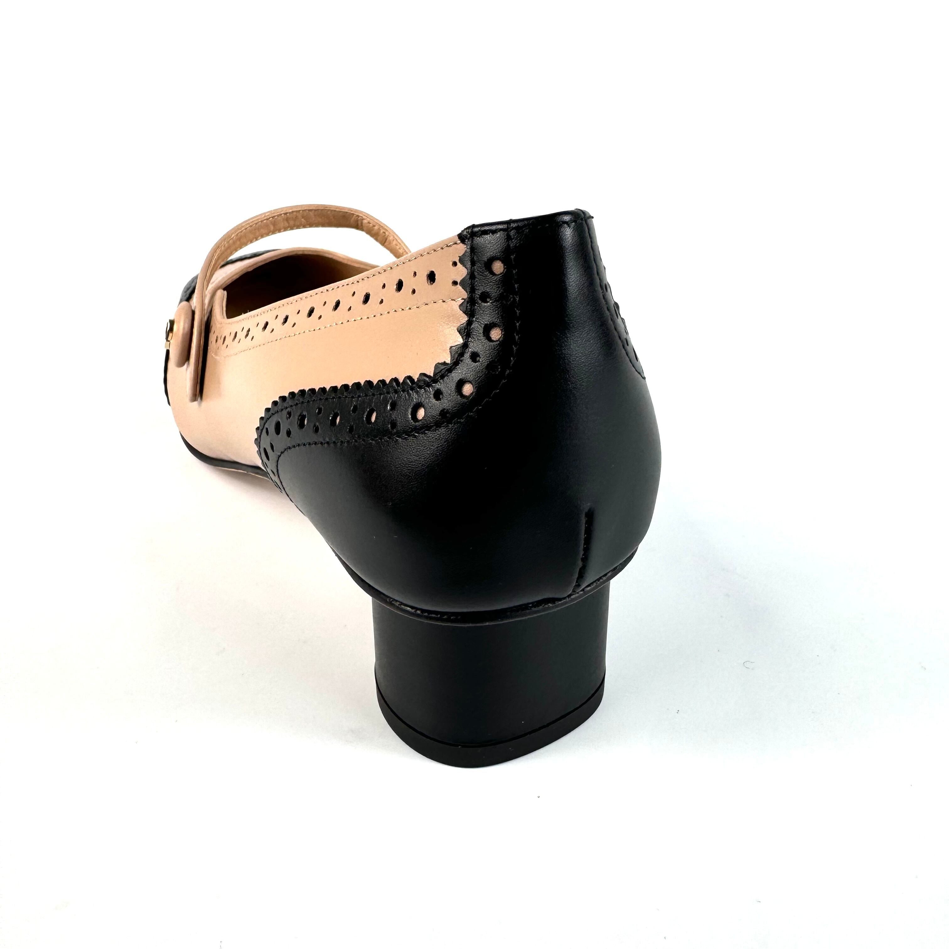 【未使用】クリスチャンディオール パンプス パンチング カーフ ベージュ 黒 24cm