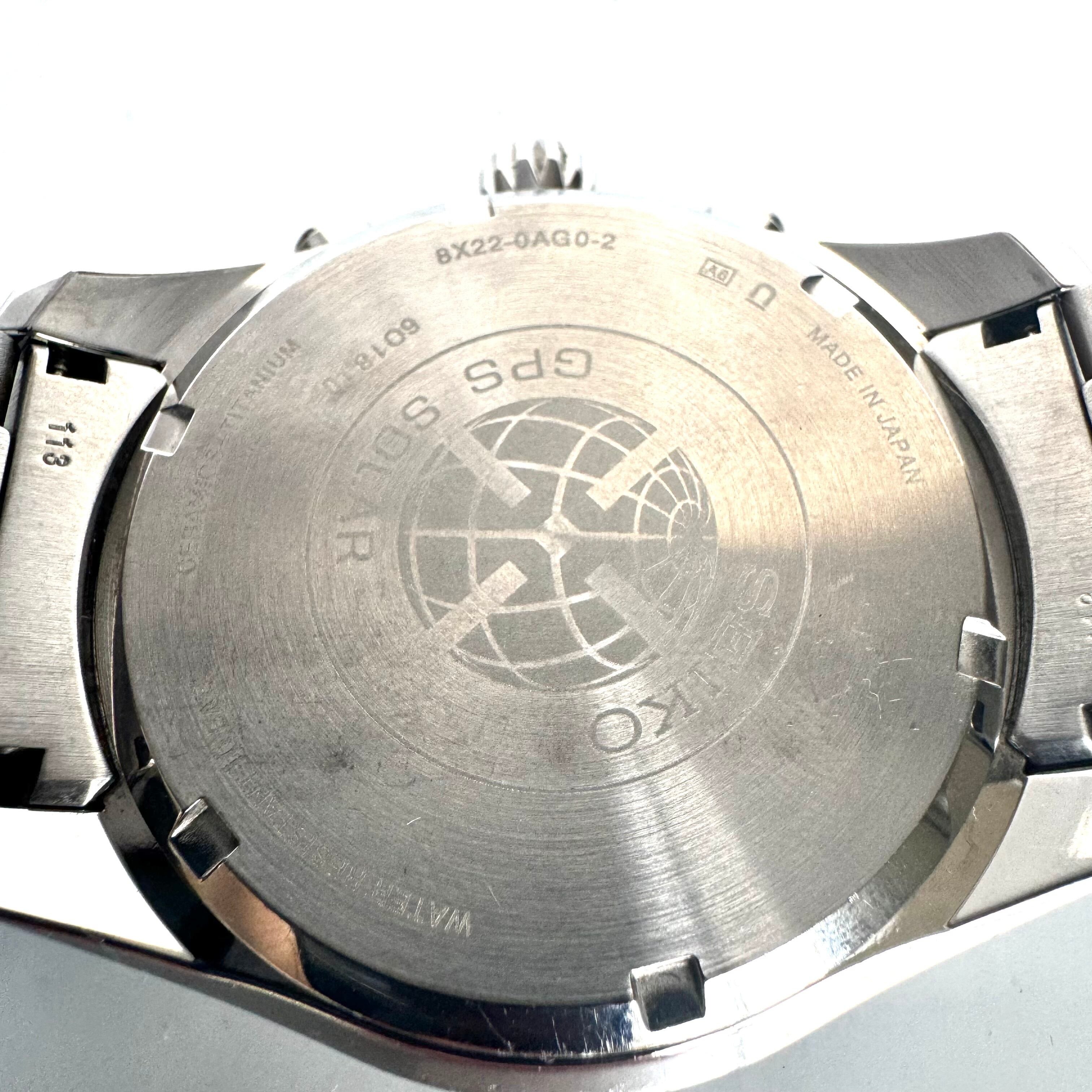 セイコー アストロン SBXB085 8X22-0AG0-2 電波ソーラー GPS 黒 セラミック チタン