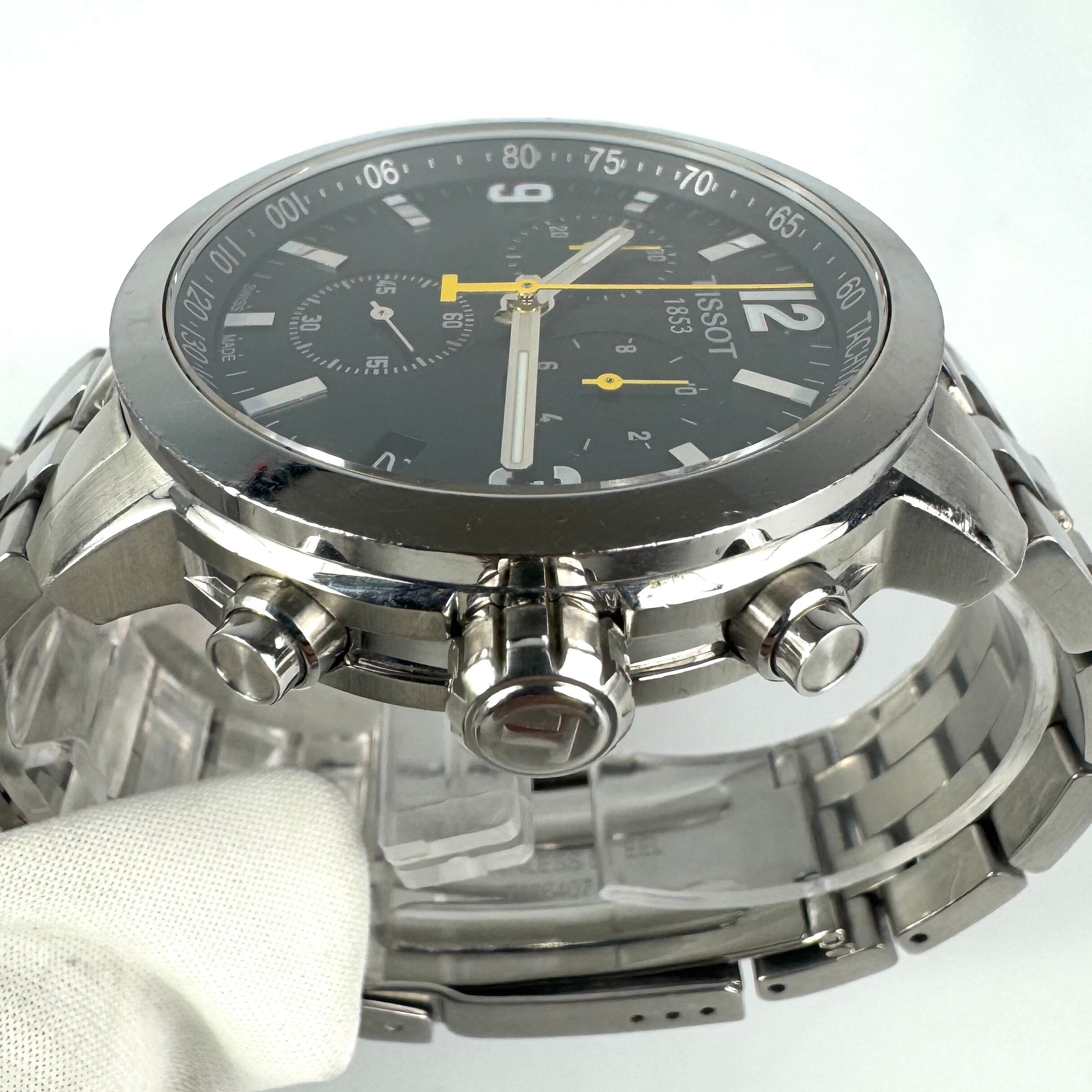 ティソ TISSOT T-スポーツ PRC200 T055417A クォーツ クロノグラフ デイト表示 黒