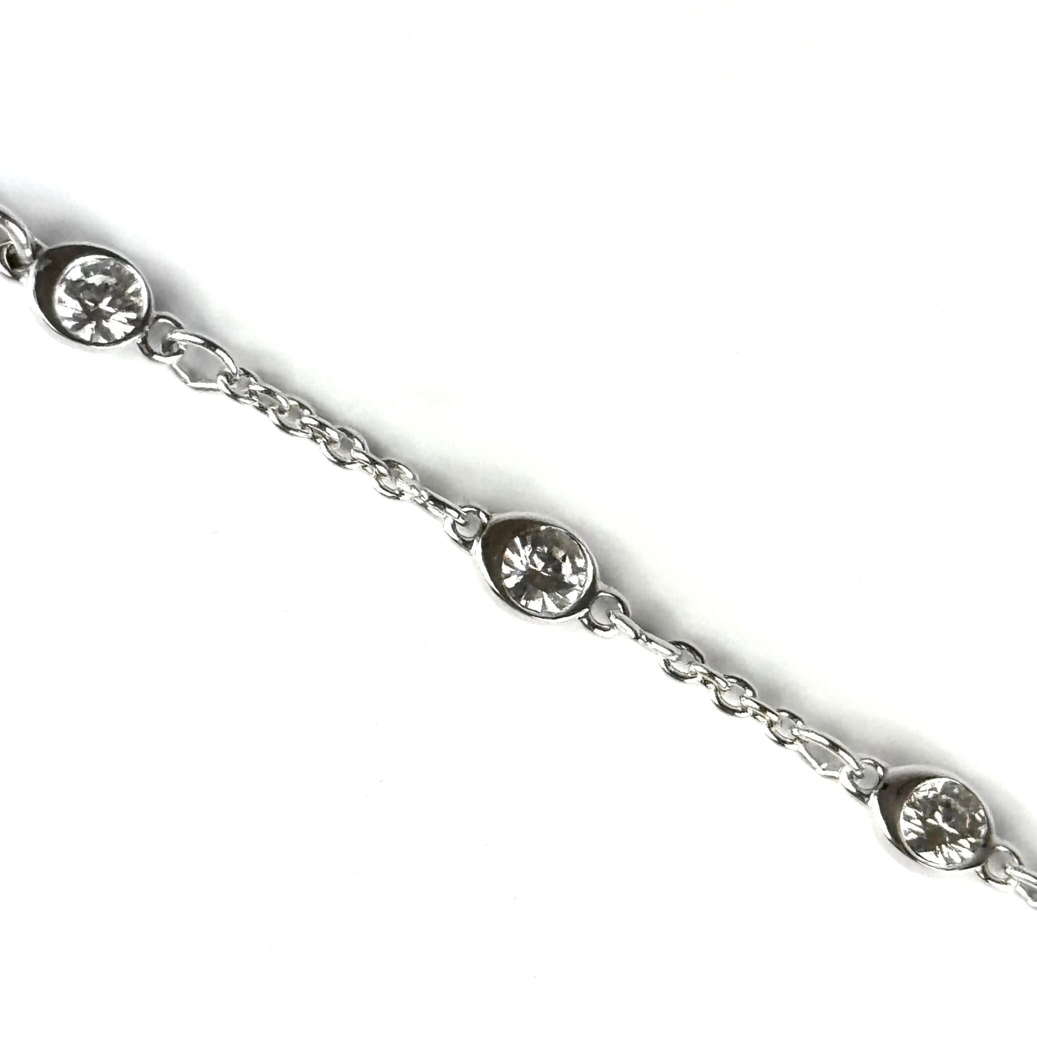 【美品】スワロフスキー SWAROVSKI ブレスレット ストーン シルバー