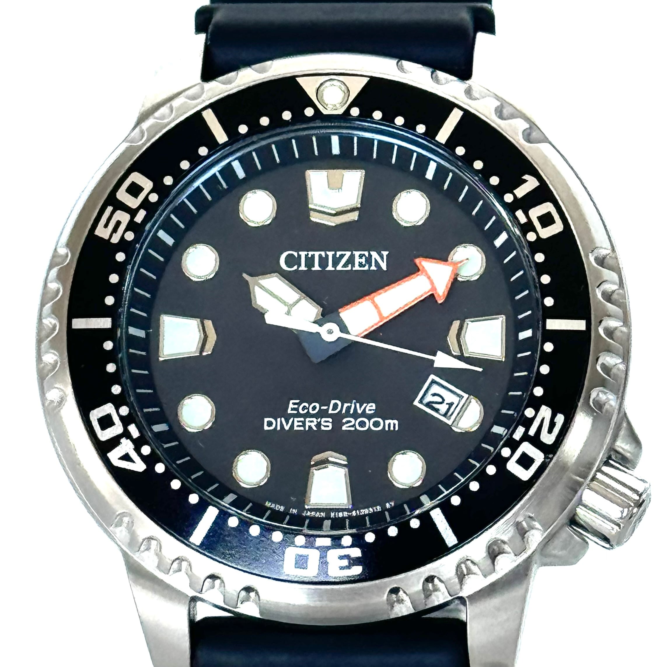 シチズン CITIZEN プロマスター BN0156-05E マリンシリーズ ダイバー E168-S100623 ソーラー デイト表示 黒 ラバーベルト