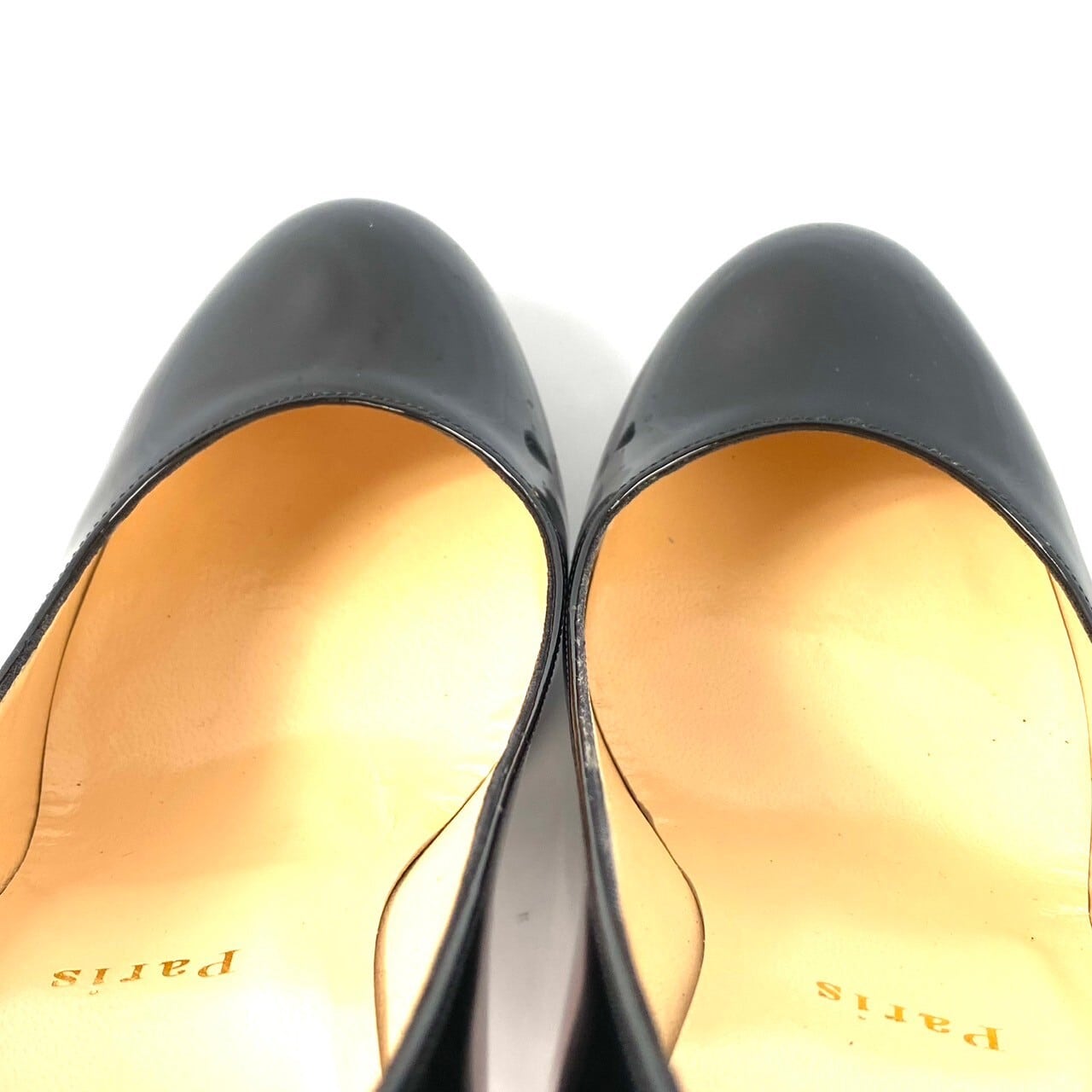 クリスチャンルブタン Christian Louboutin パンプス ピンヒール パテント 36 1/2 23.5cm 黒