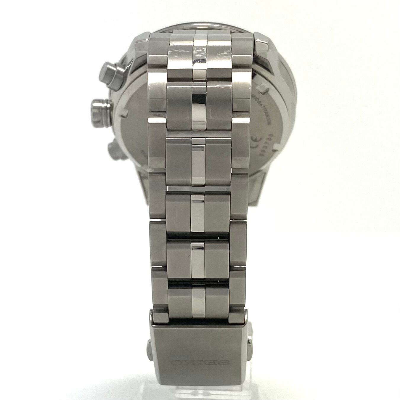 【美品】セイコー アストロン SBXC003 5X53-0AB0 電波ソーラー 黒 デイト表示 チタニウム セラミック