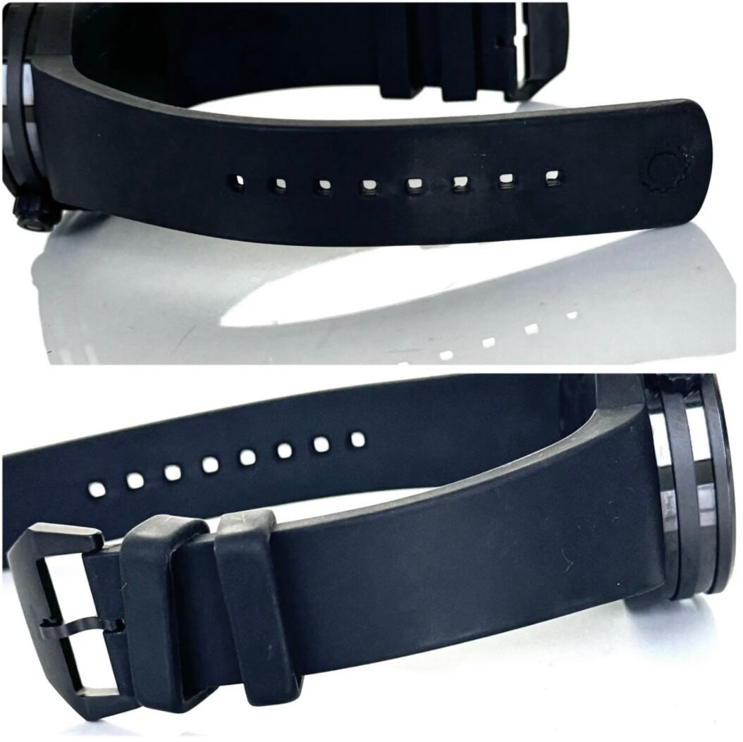 【希少】メカニケヴェローチ ドゥエヴァルヴォレ 世界250本限定 自動巻 2タイムゾーン オレンジ ラバー デイト表示