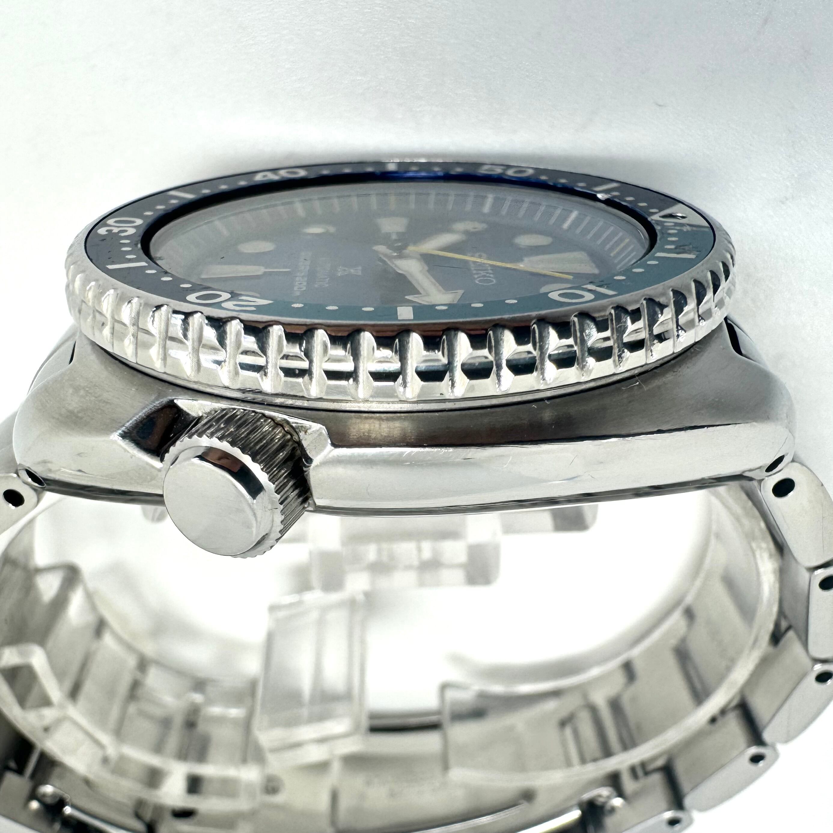 【希少】腕時計 メンズ セイコー SEIKO プロスペックス タートル ブルーラグーン SRB11K1 4R36-06A0 6000本限定 海外モデル 自動巻 青 デイデイト表示 200m防水
