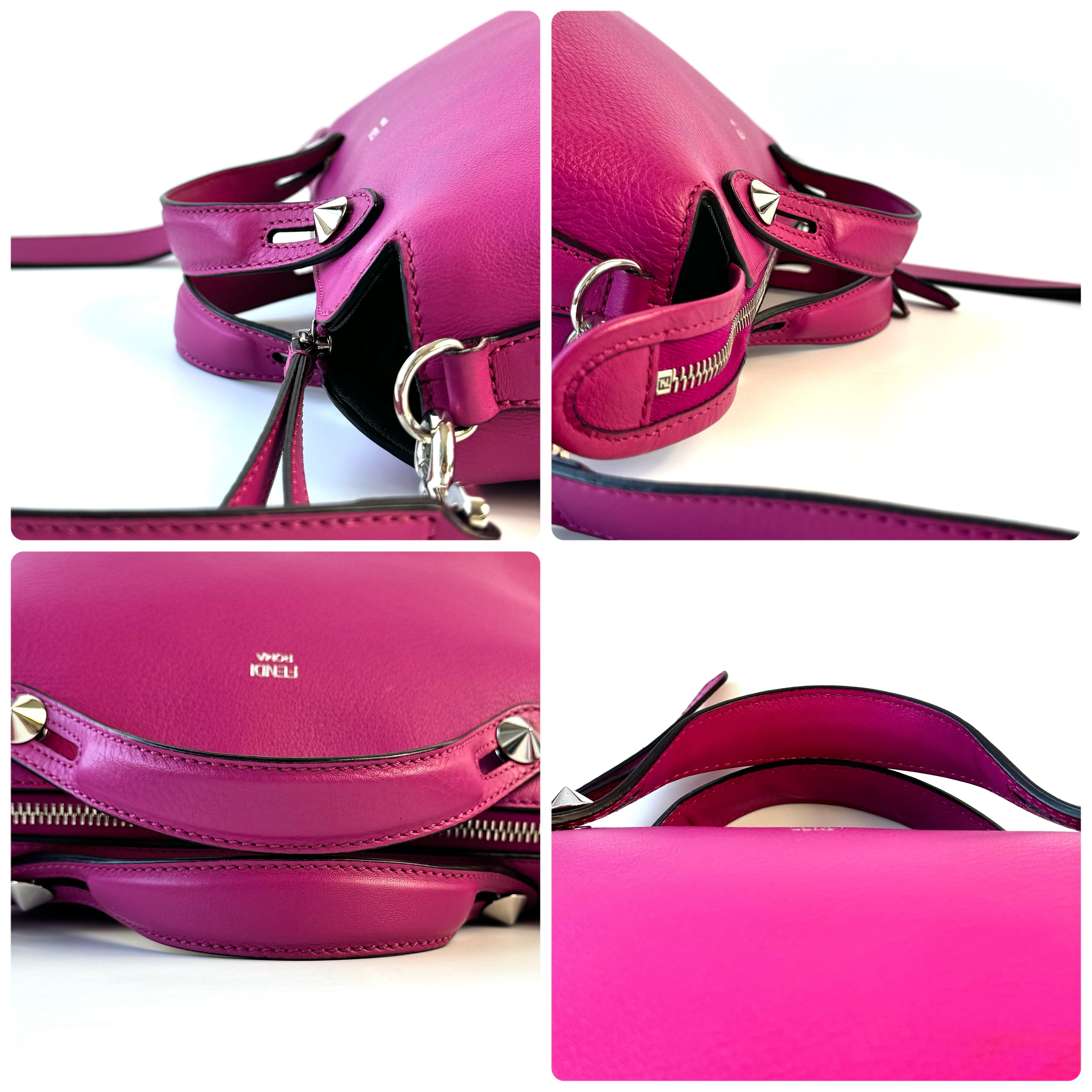 【美品】フェンディ バイザウェイ ハンドバッグ ミディアム 2WAY パープル