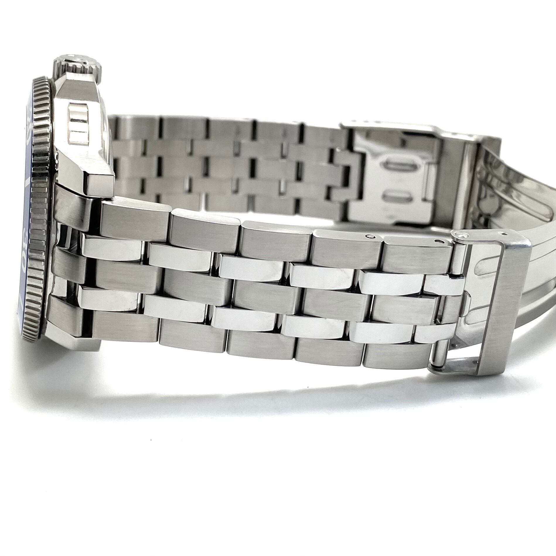 【美品・動作良好】ティソ TISSOT シースター1000 パワーマティック80 T120407A 自動巻 青 デイト表示 裏スケ 30気圧防水 中古 腕時計 メンズ