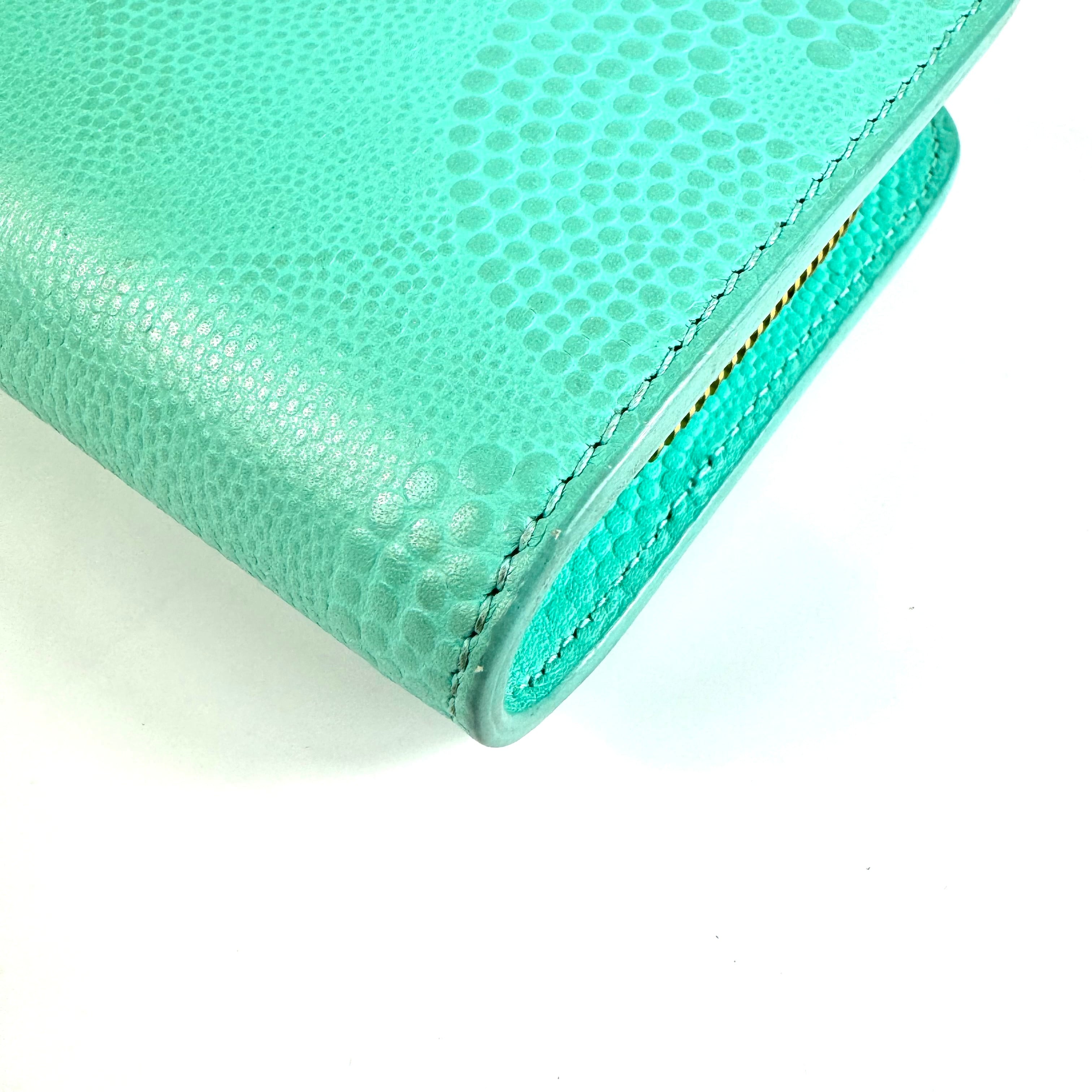 ティファニー 財布 レクタンギュラー ミニウォレット コインケース ティファニーブルー レザー