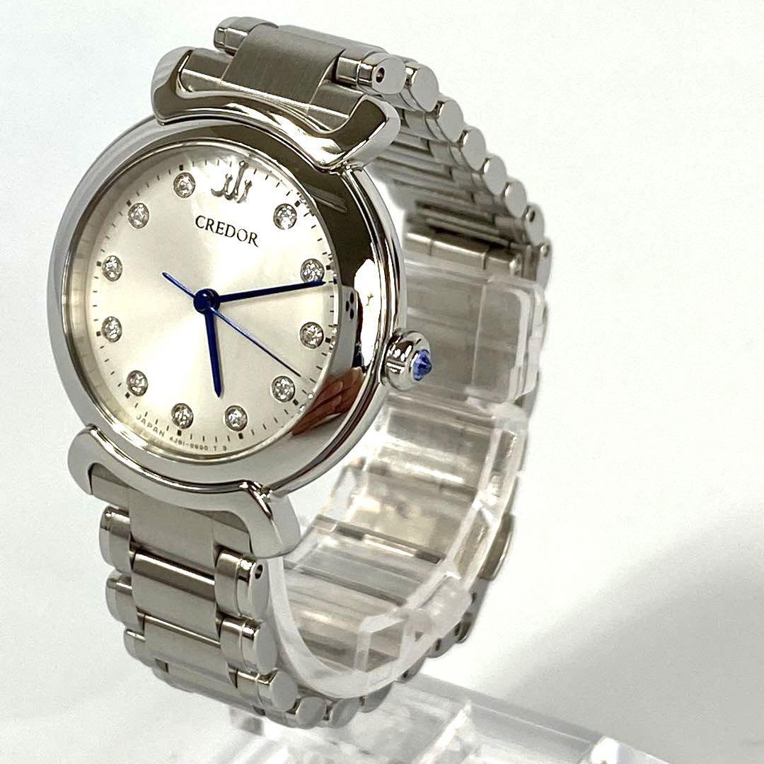 クレドール GSAS935 クォーツ シルバー 11PD ラウンド