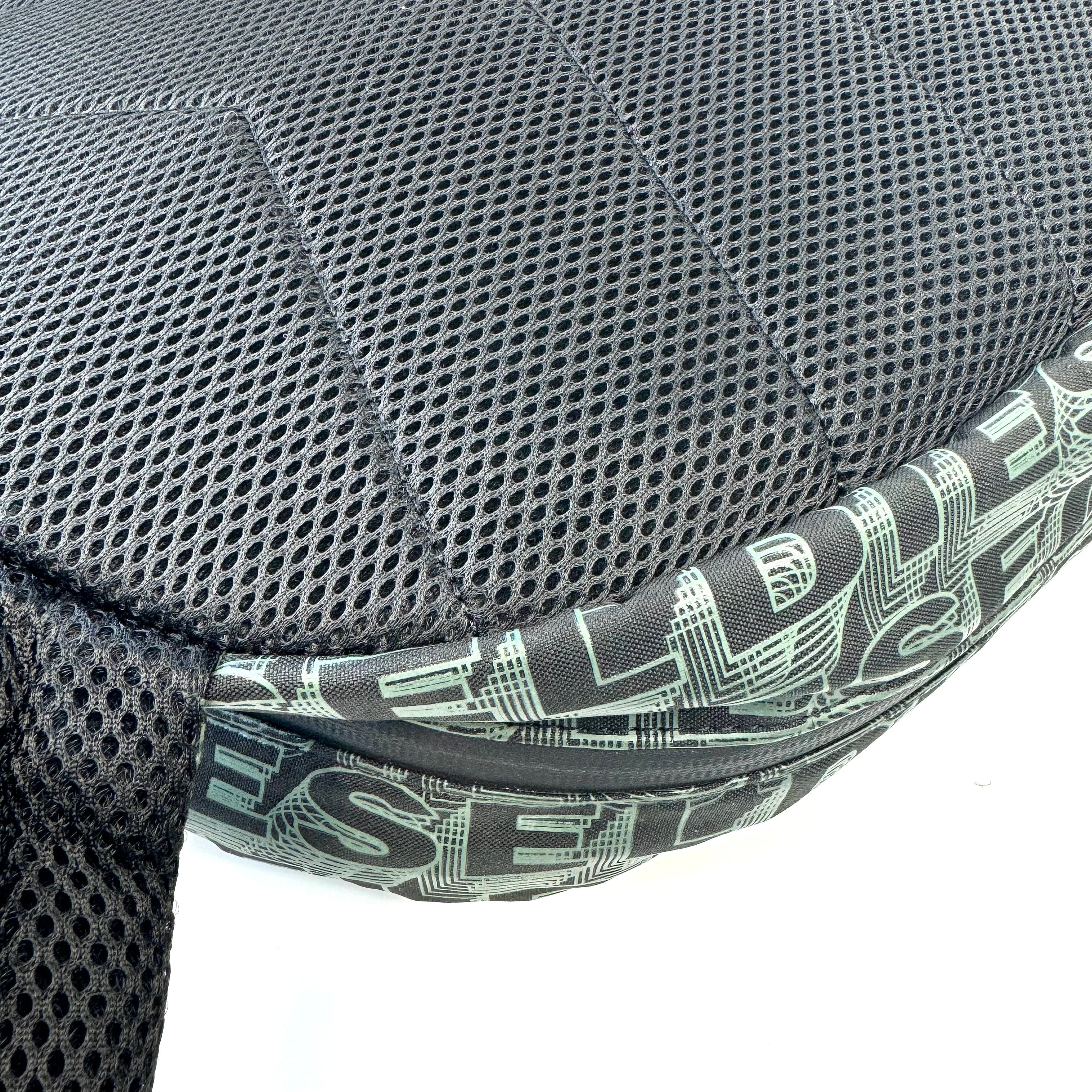 【美品】ディーゼル リュック バックパック モノグラム ロゴ カーキー ネオンオレンジ 緑