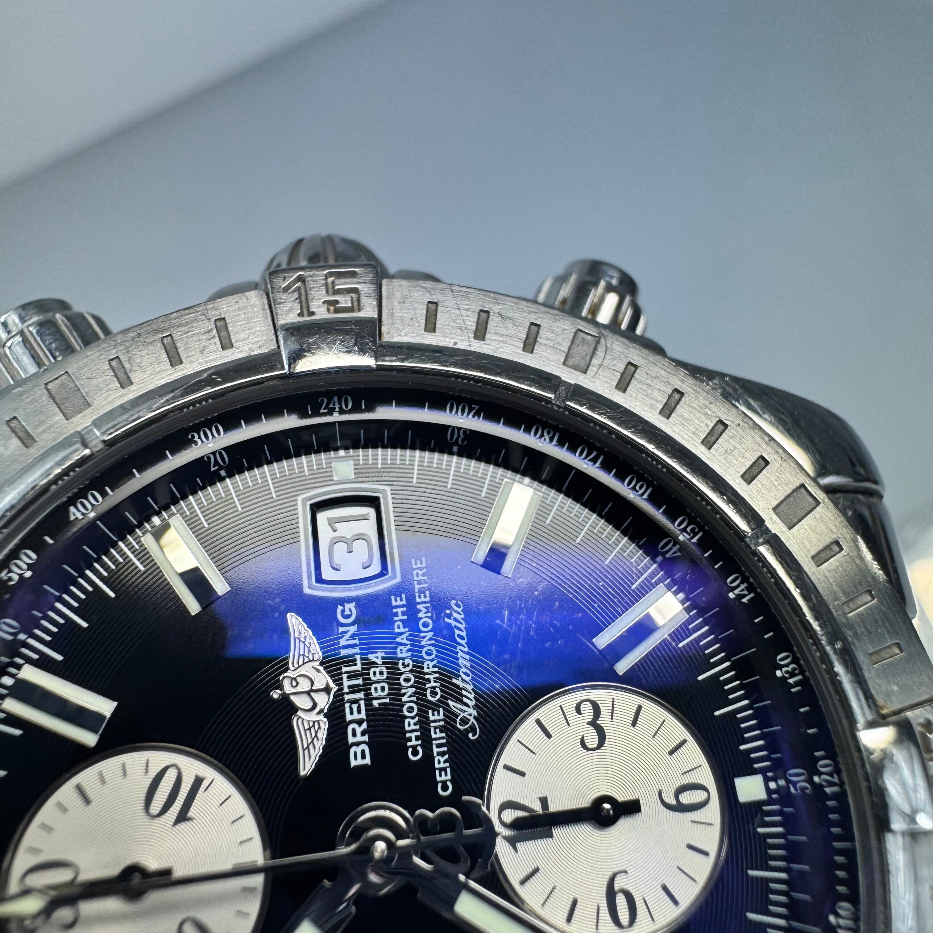 【希少】ブライトリング BREITLING クロノマットエボリューション A13356 自動巻 デイト表示 クロノグラフ 黒