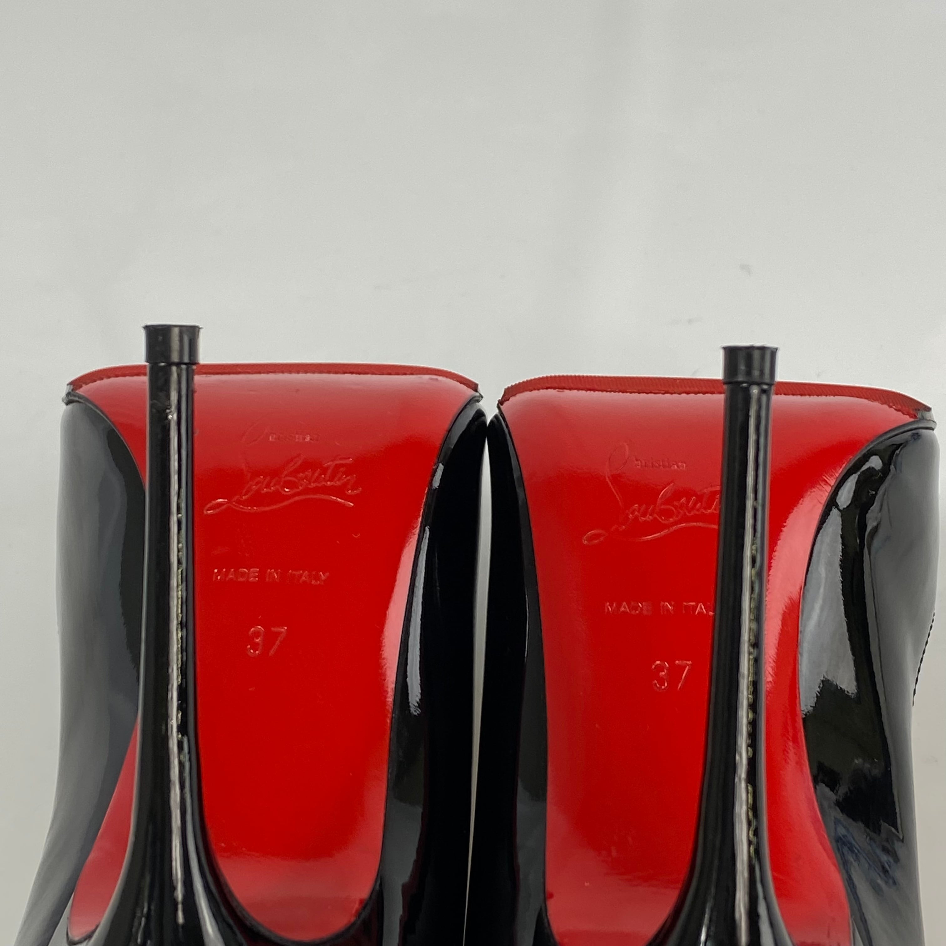 クリスチャンルブタン パンプス NUDE パテント ハイヒール 黒 37