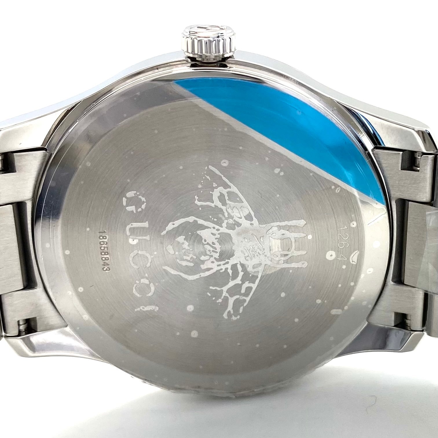 【未使用】腕時計 グッチ GUCCI Gタイムレス 126.4 YA1264076 スネーク 蛇 モチーフ クォーツ シルバー メンズ レディース ユニセックス