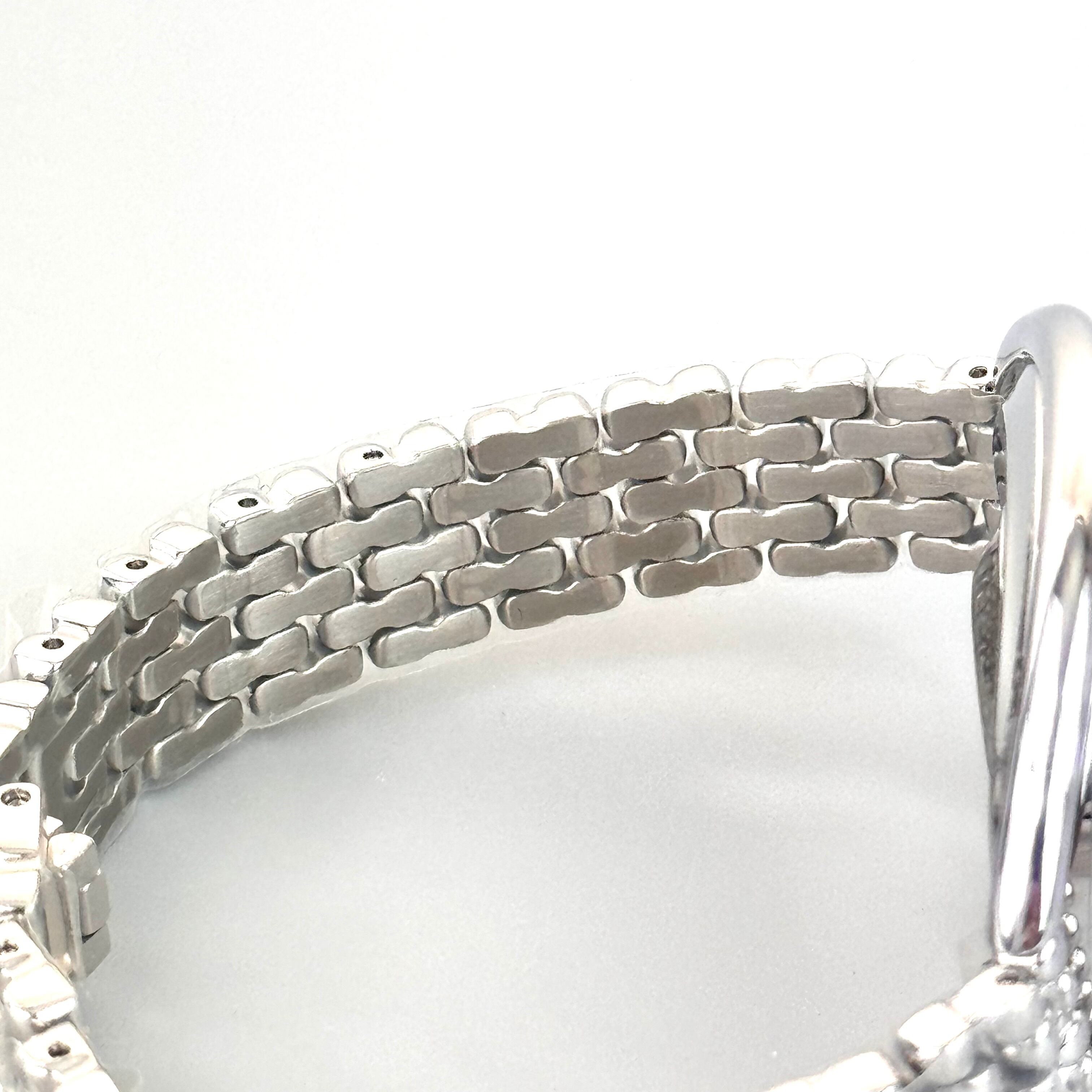 【未使用・電池交換済み】スワロフスキー SWAROVSKI Crystalline クリスタルライン Oval オーバル 5181008 クォーツ 2針 シルバー レディース