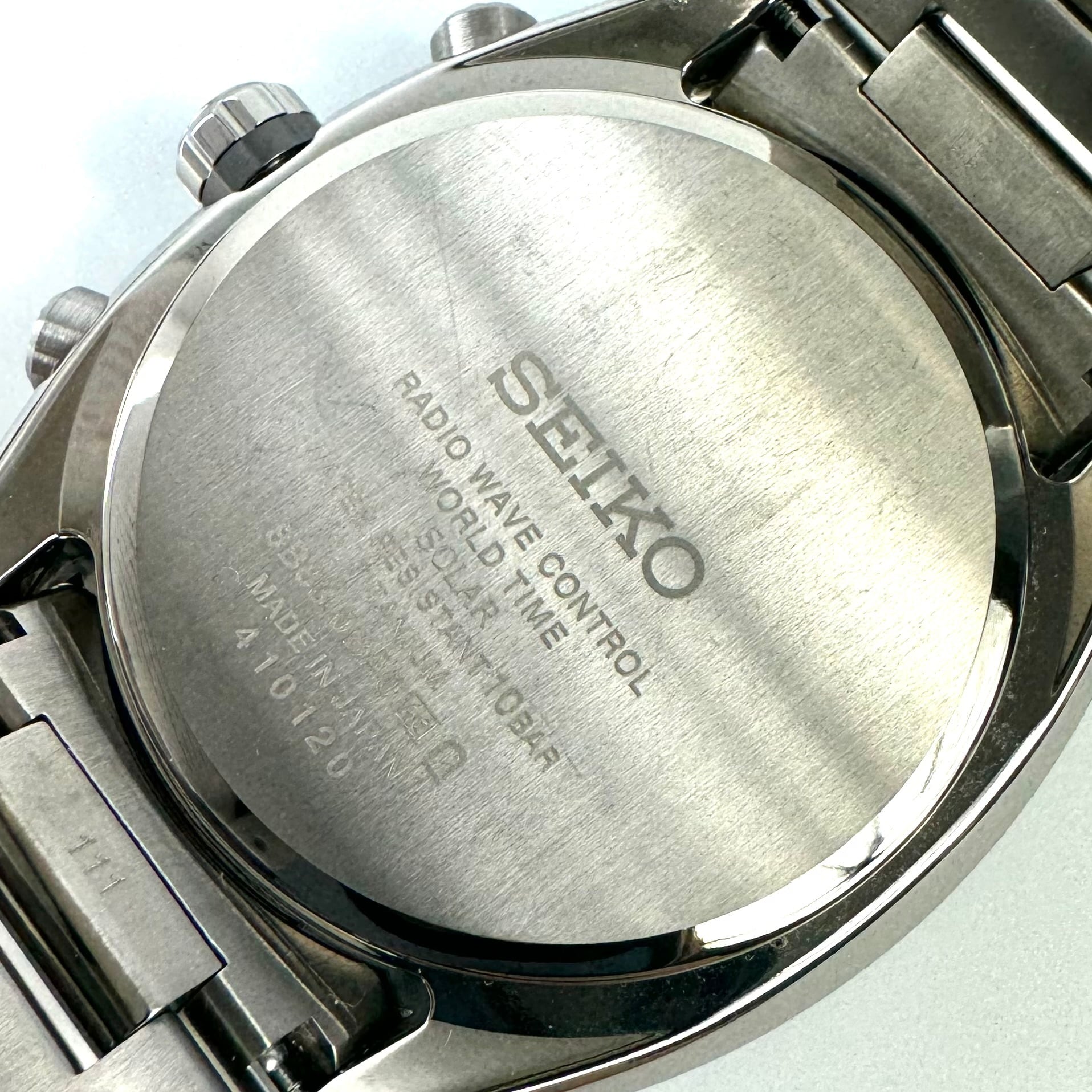 【美品】セイコー SEIKO アストロン ASTRON SBXY015 8B63-0BA0 電波ソーラー チタニウム 黒 デイト表示