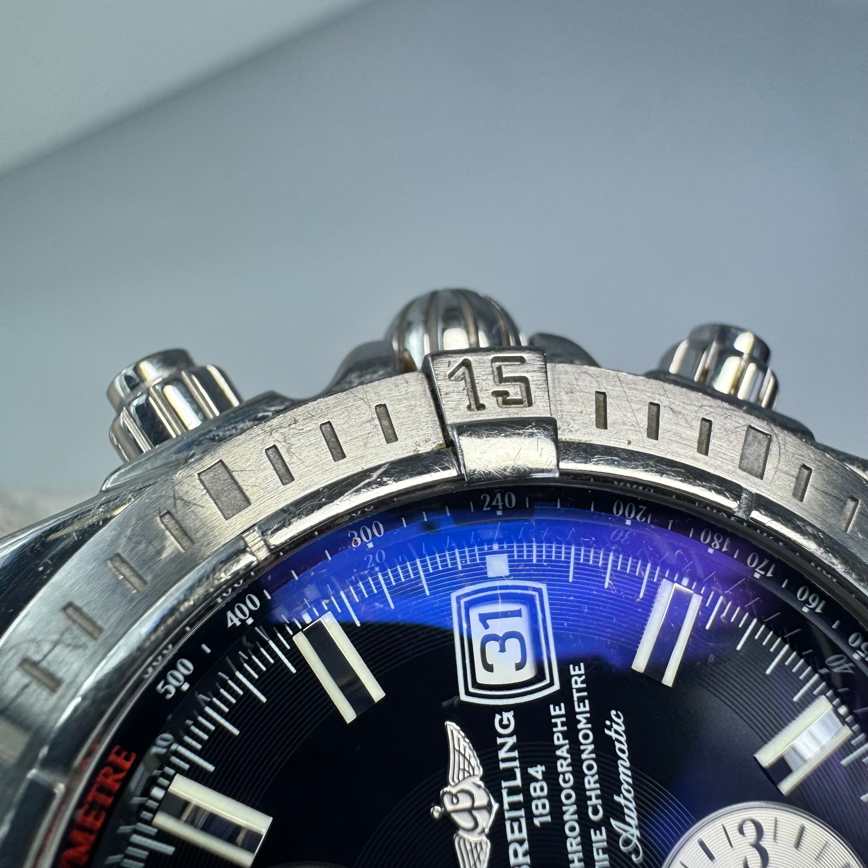 【希少】ブライトリング BREITLING クロノマットエボリューション A13356 自動巻 デイト表示 クロノグラフ 黒
