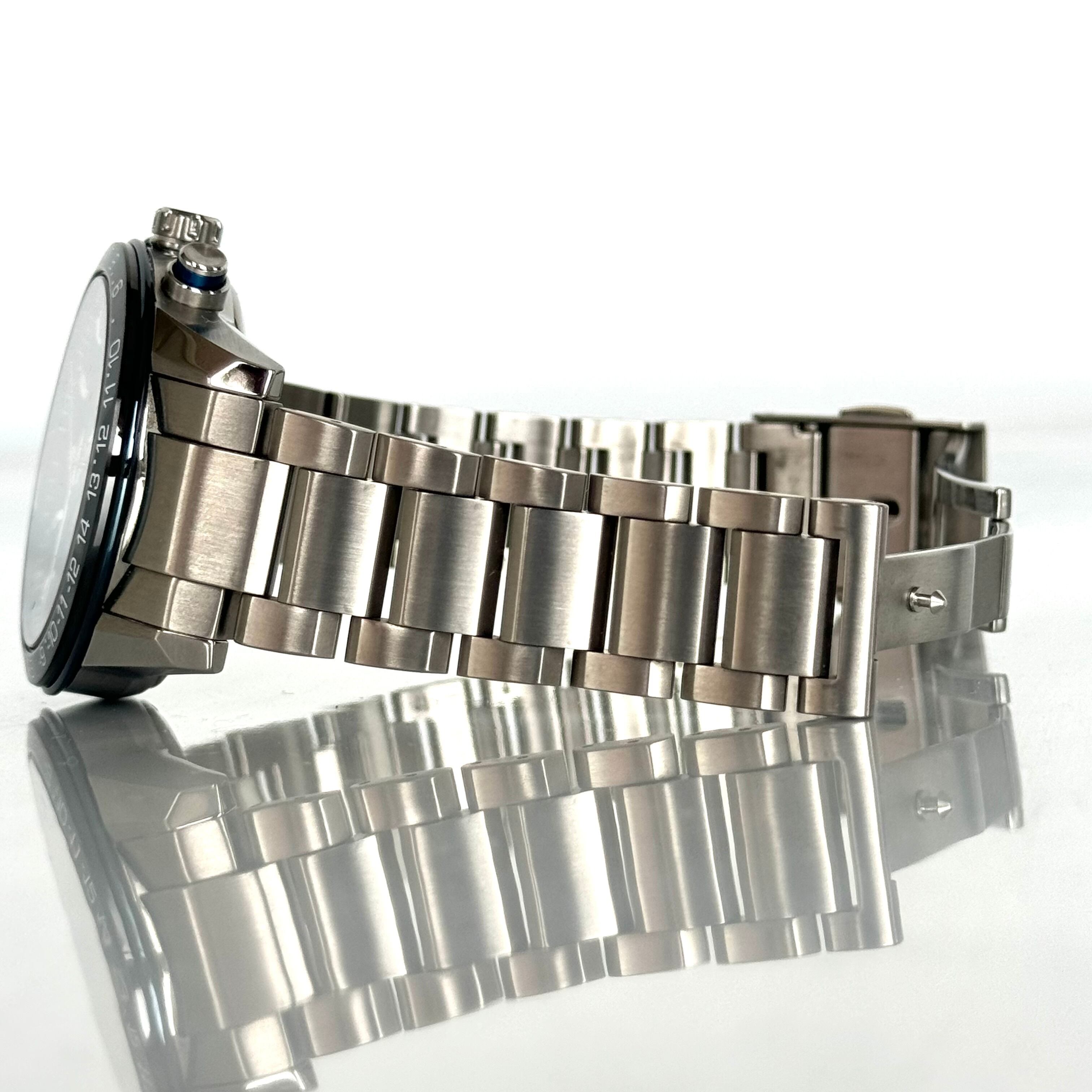 【美品】セイコー アストロン SBXC015 5X53-0AE0 GPSソーラー ブルー セラミック ステンレス